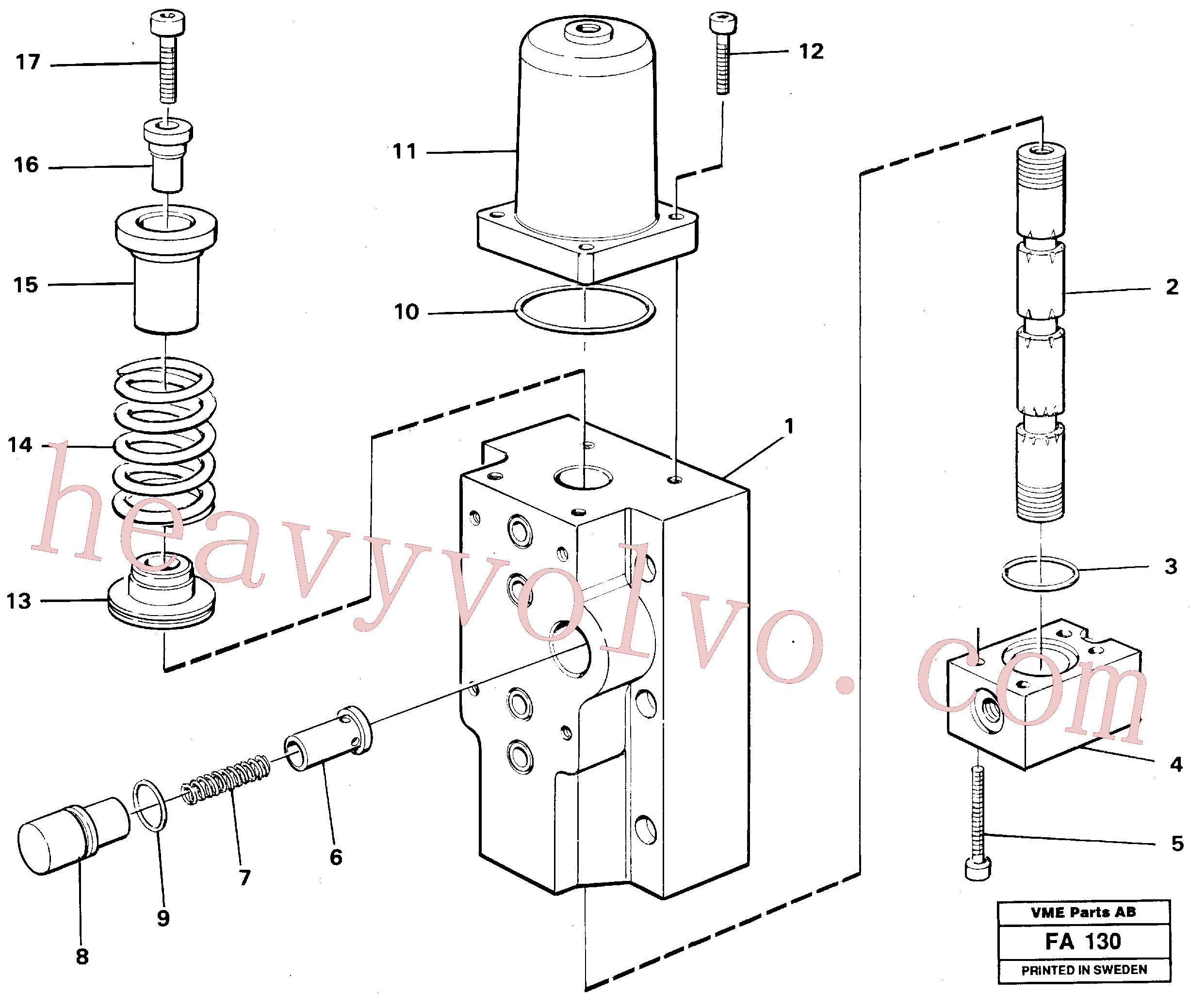 VOE14249826 Slide for Volvo Excavator spare