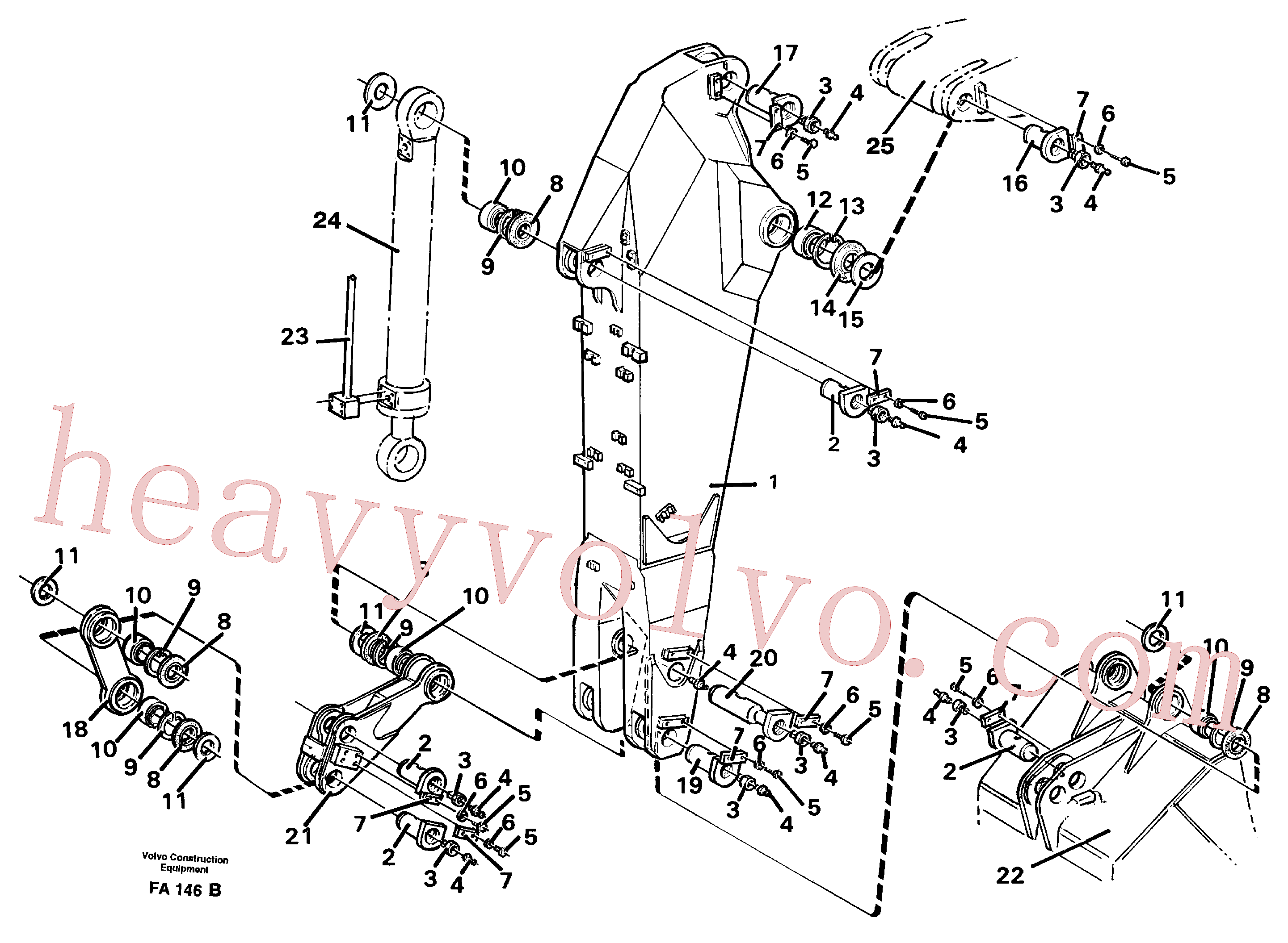 Volvo VOE14240200 Hand lever aftermarket part for sale