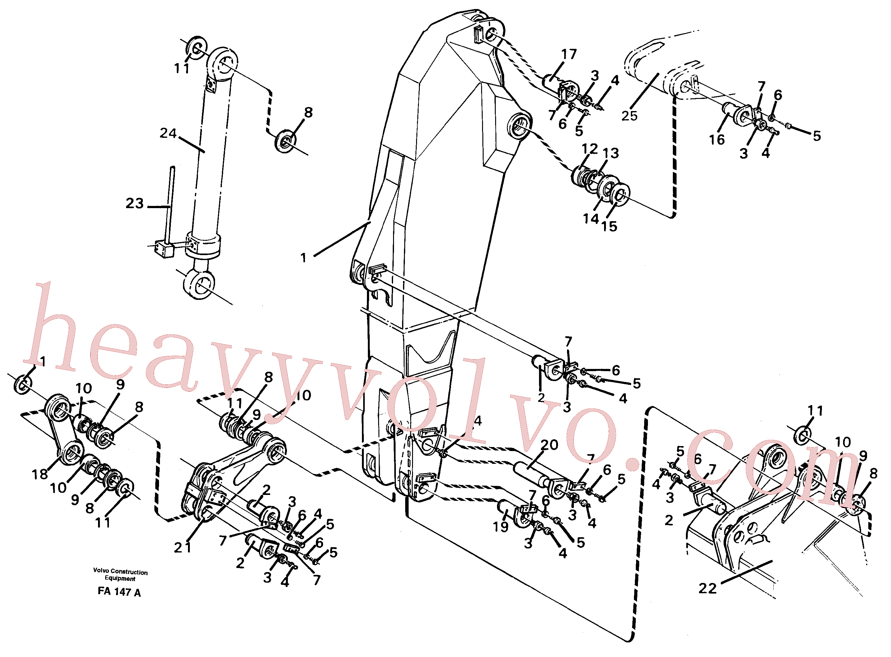 VOE14013021 Retaining ring for Volvo Excavator spare