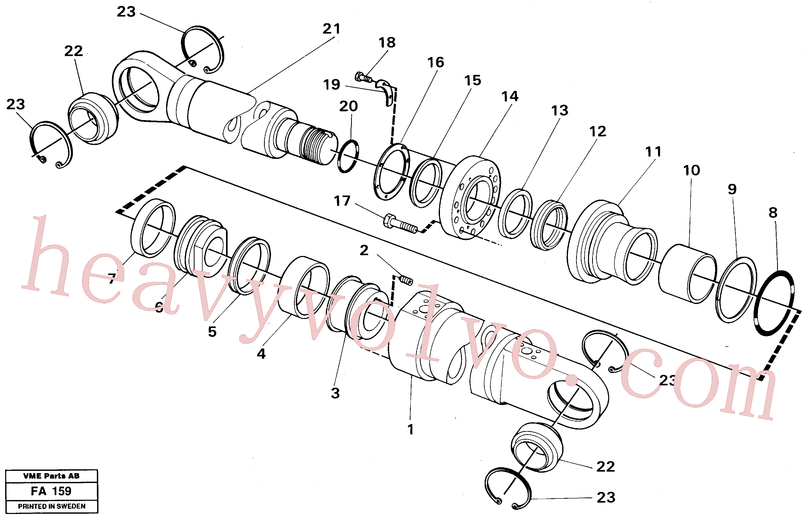 Volvo excavator part VOE14053354 Cylinder for sale