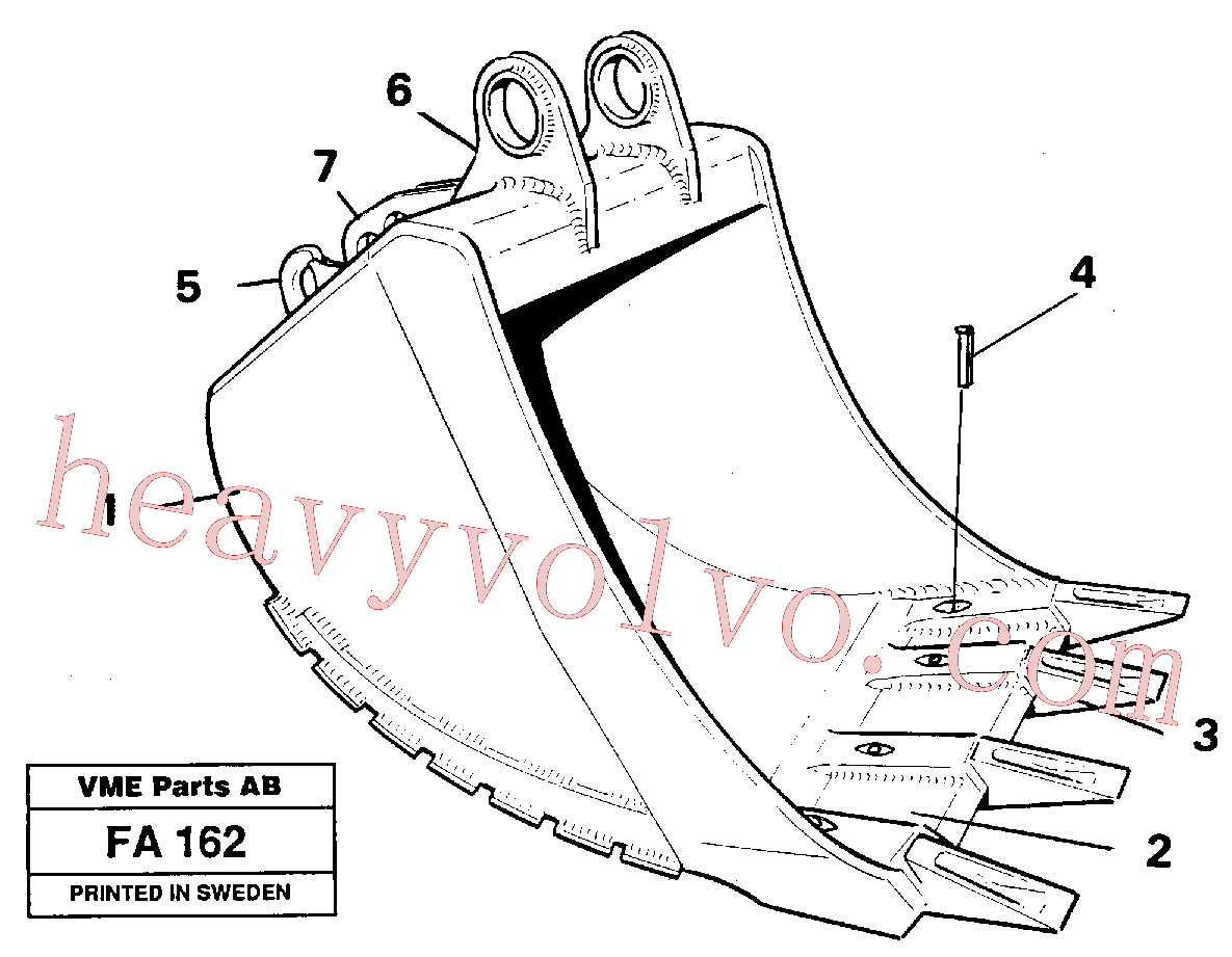 Volvo excavator part VOE14105000 Bucket breast for sale