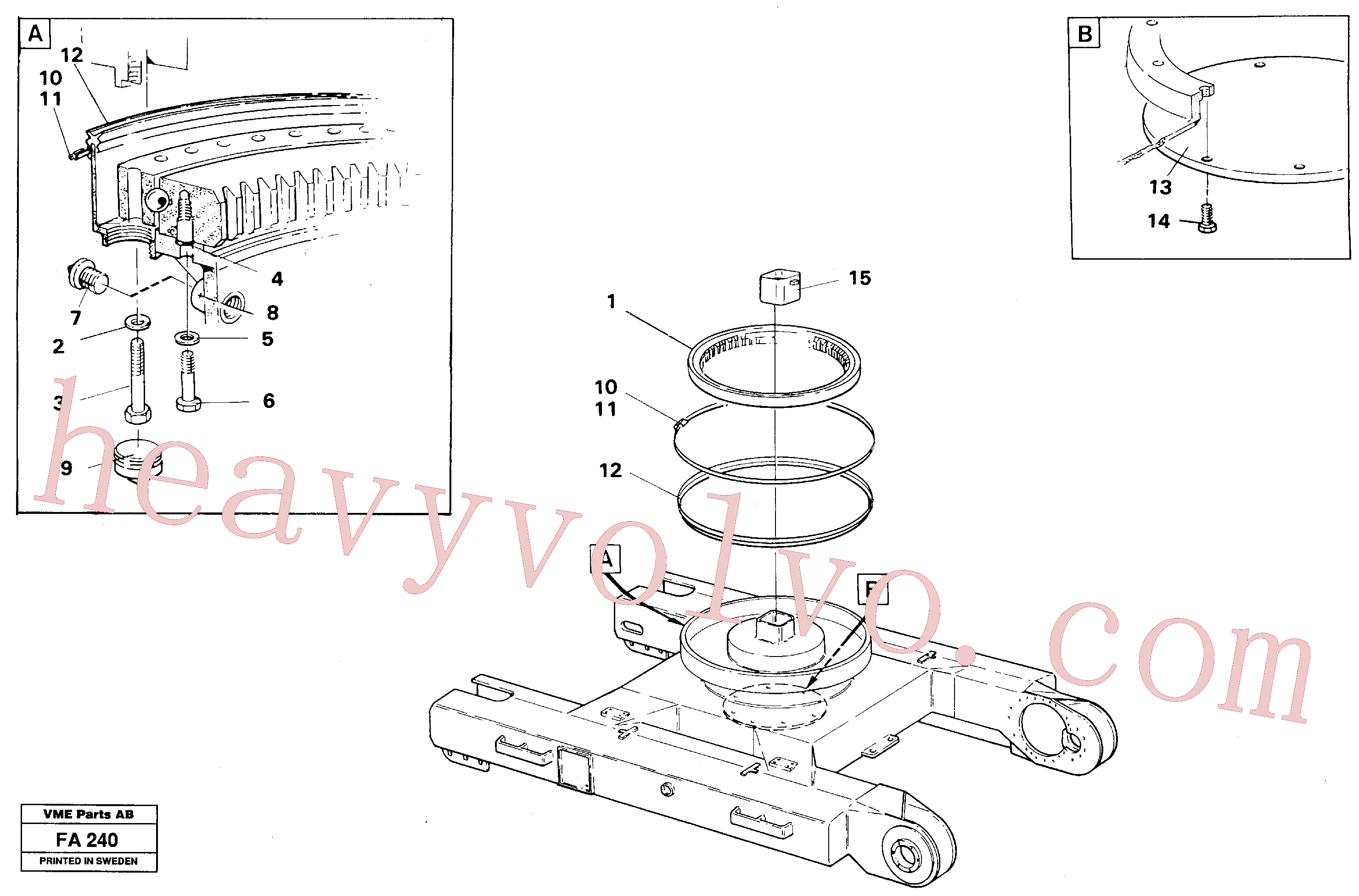 VOE14233513 Hose Passage for Volvo Excavator Parts