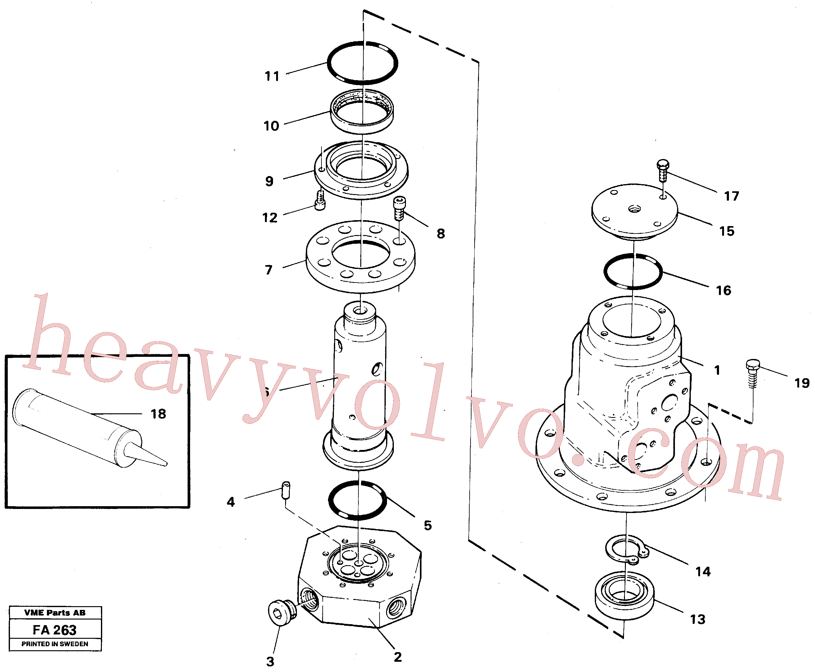 Volvo VOE14013504 Ball bearing aftermarket part for sale