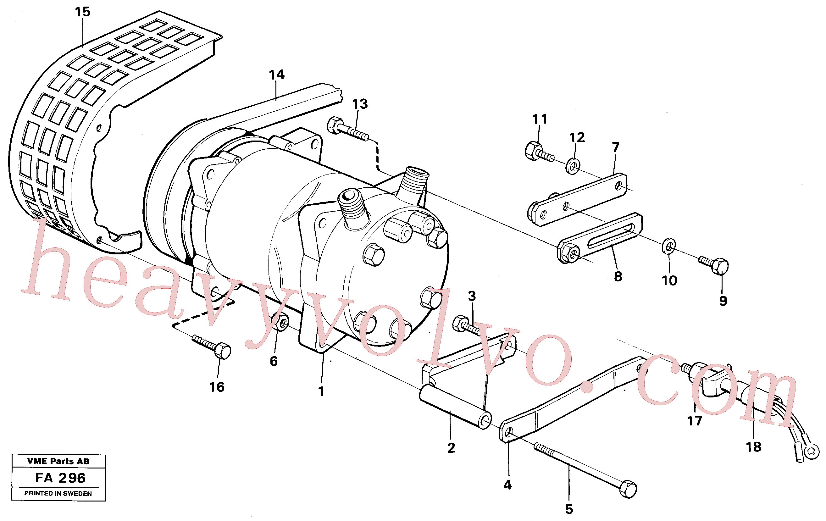 China Made VOE14247403 Tensioner parts for Volvo Excavator