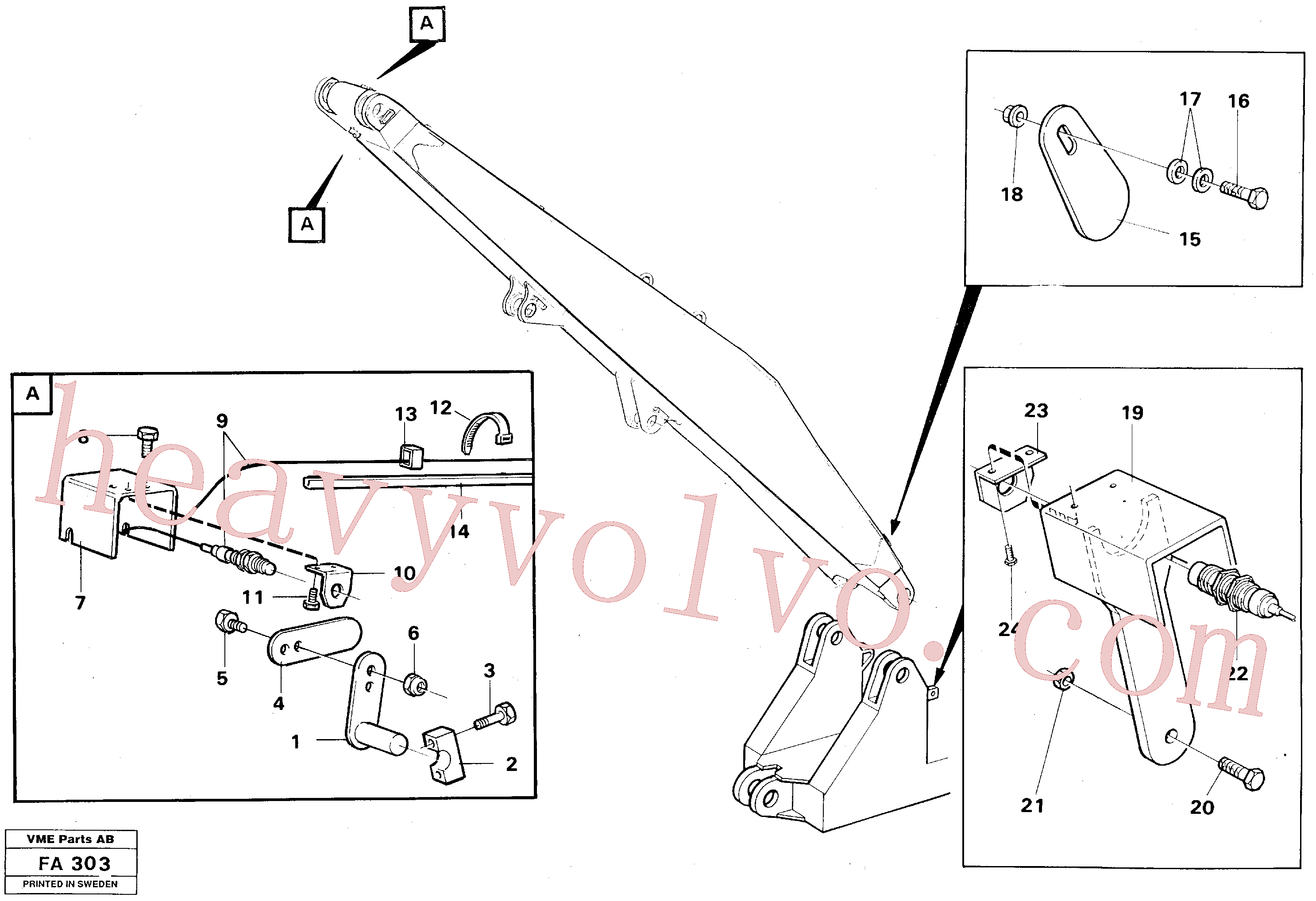 Volvo VOE14243096 Arm aftermarket part for sale