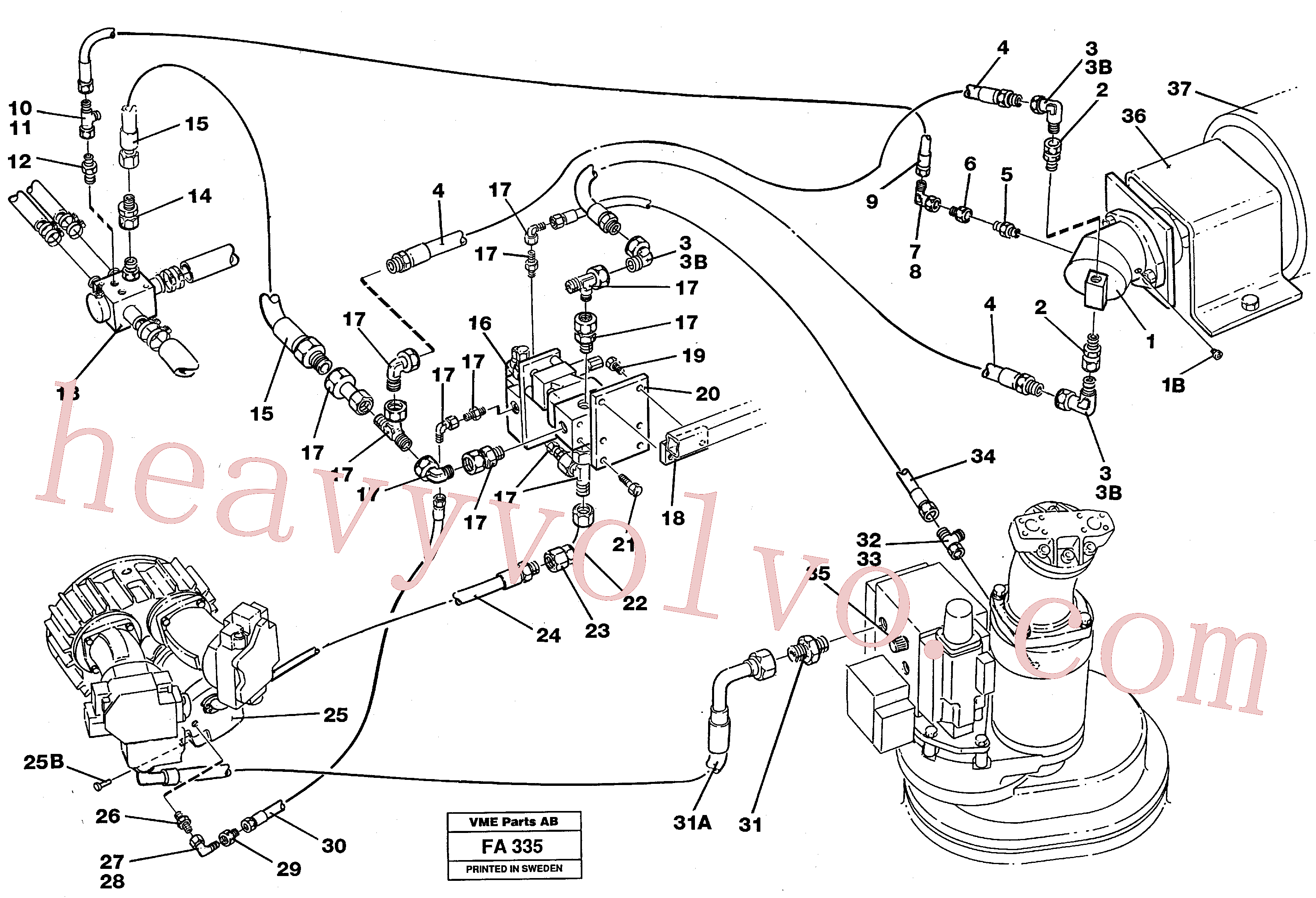 VOE14211564 Hydraulic motor for Volvo Excavator Parts