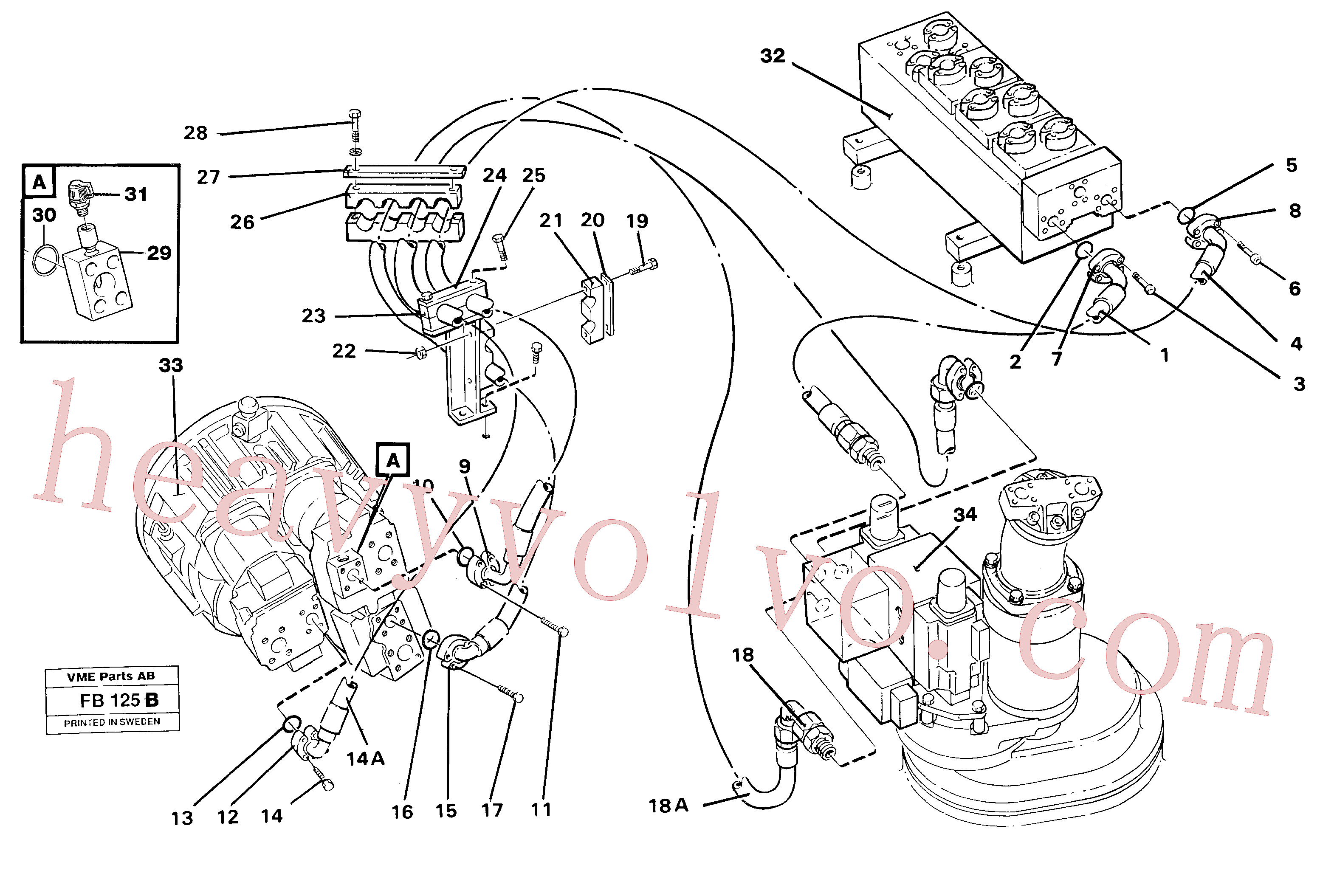 VOE14238156 Plate for Volvo Excavator Parts