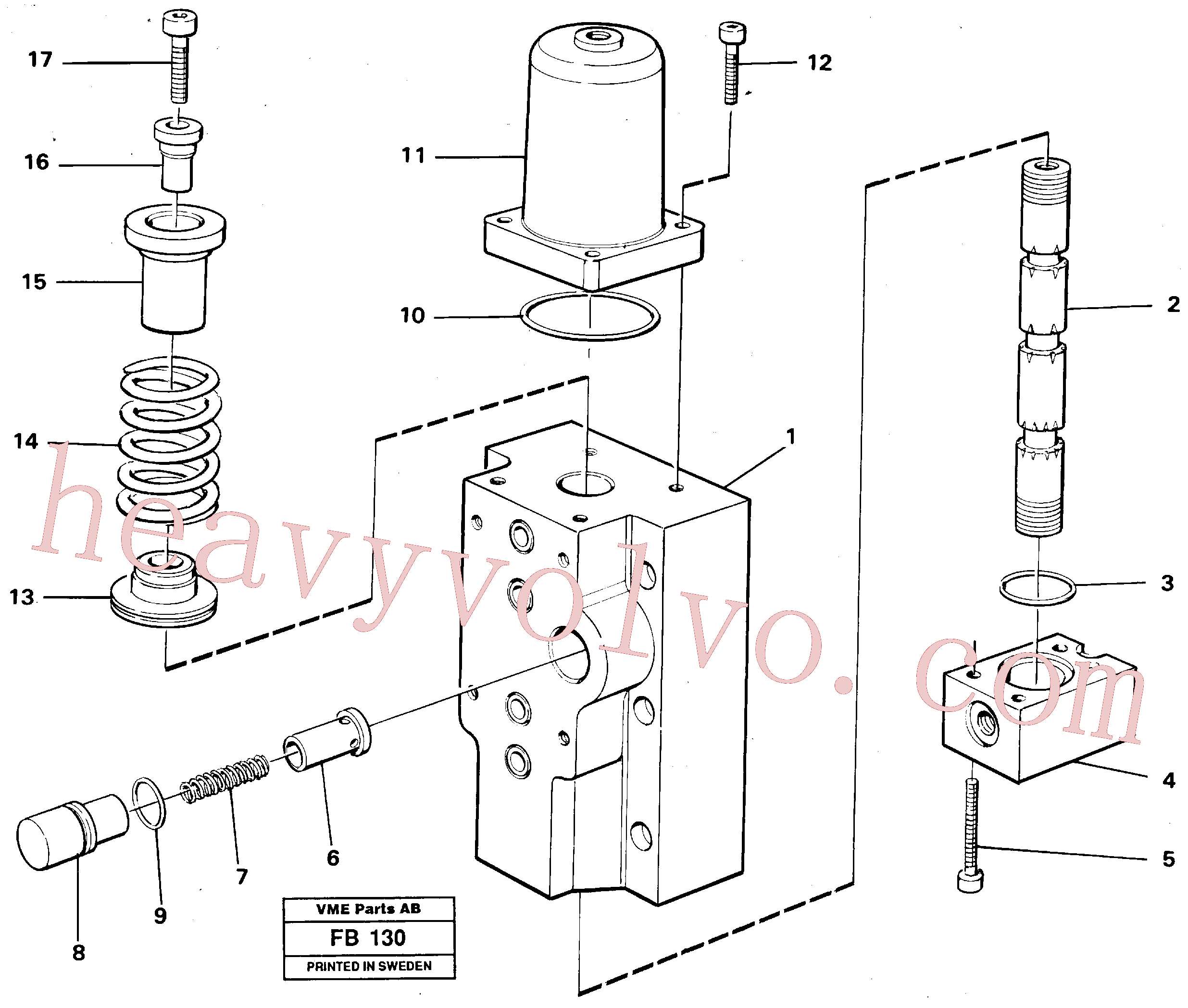 VOE14249826 Slide for Volvo Excavator spare