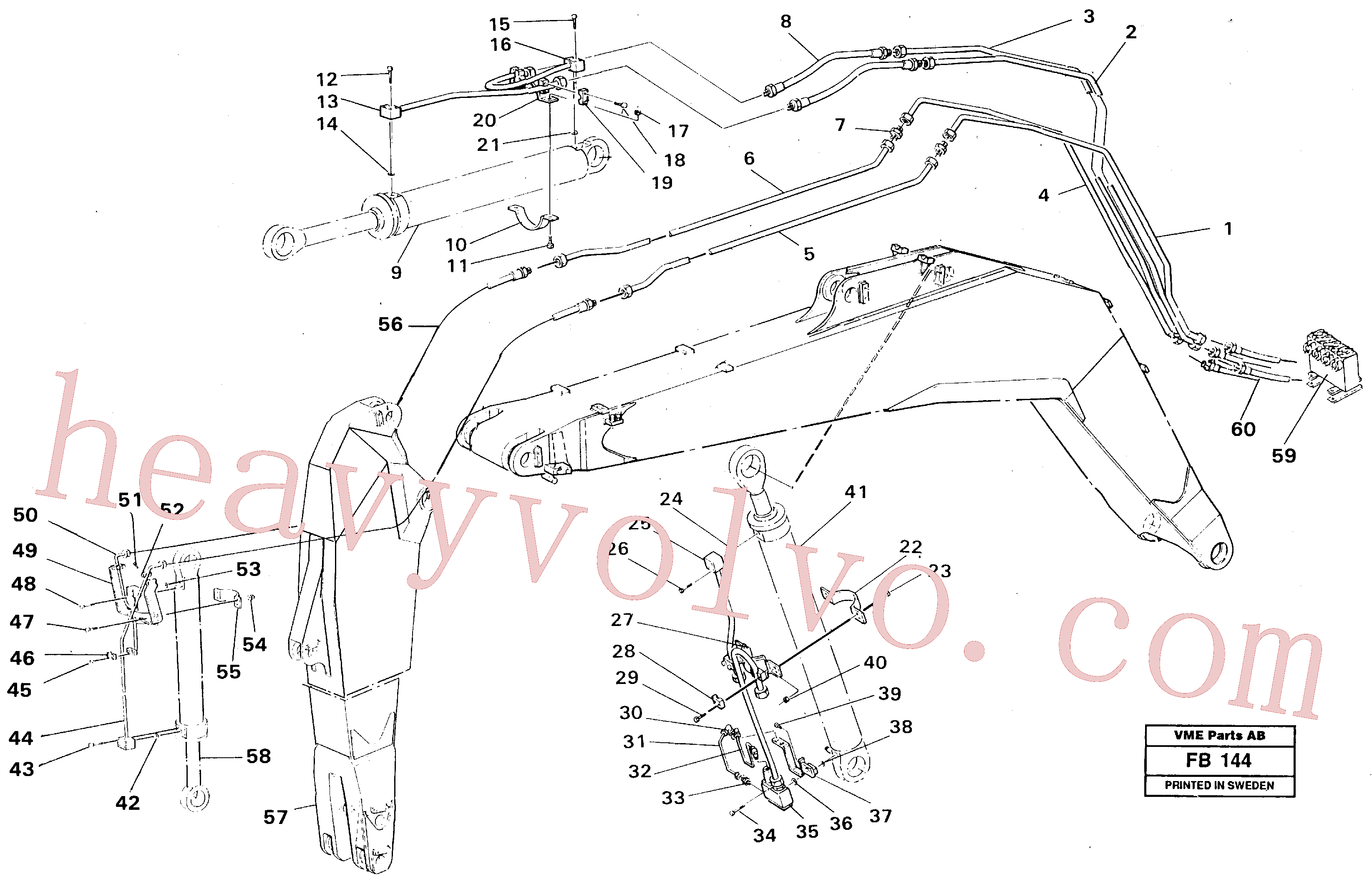 VOE14055009 Hydraulic hose for Volvo Excavator spare