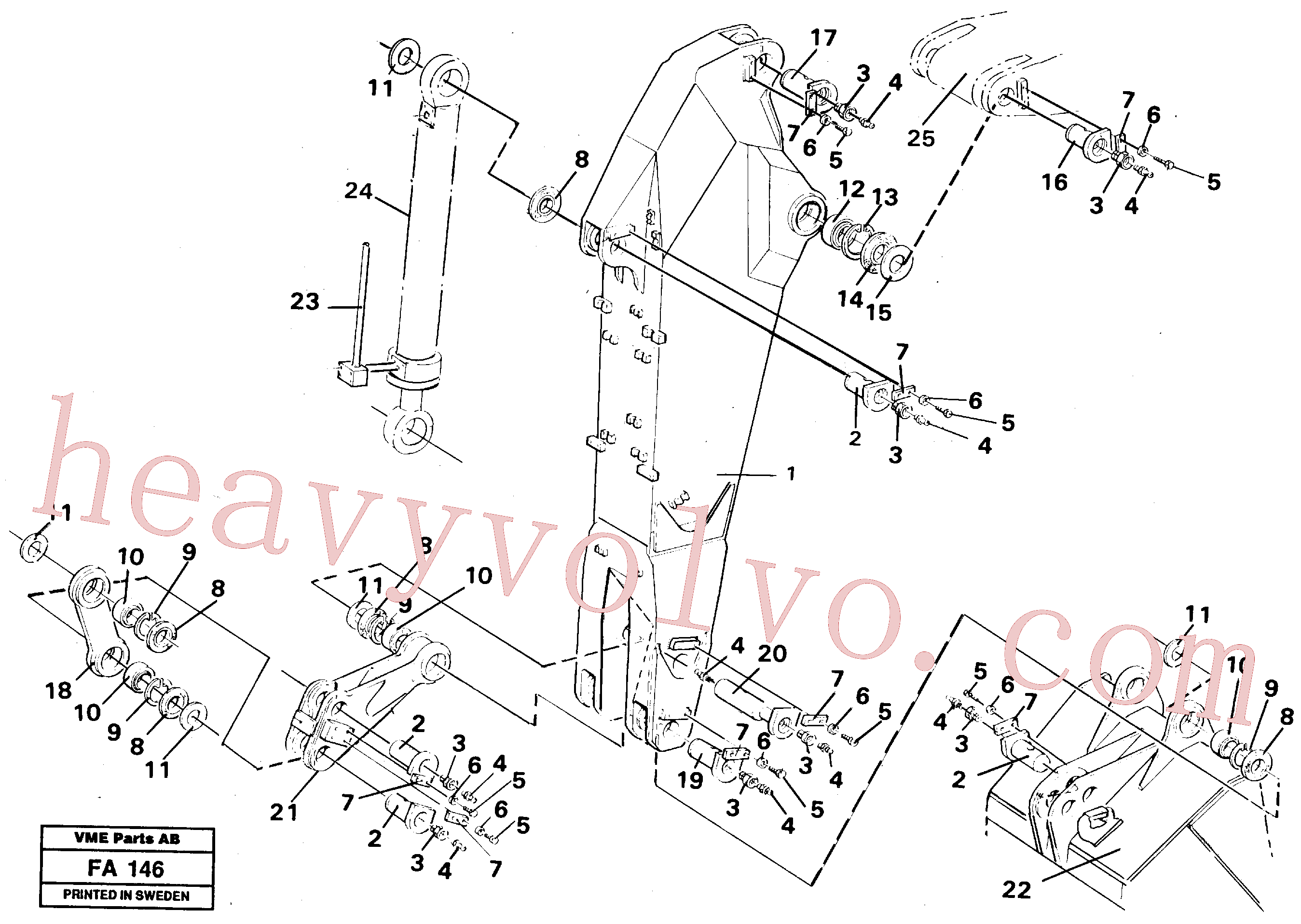 Volvo VOE14240200 Hand lever aftermarket part for sale