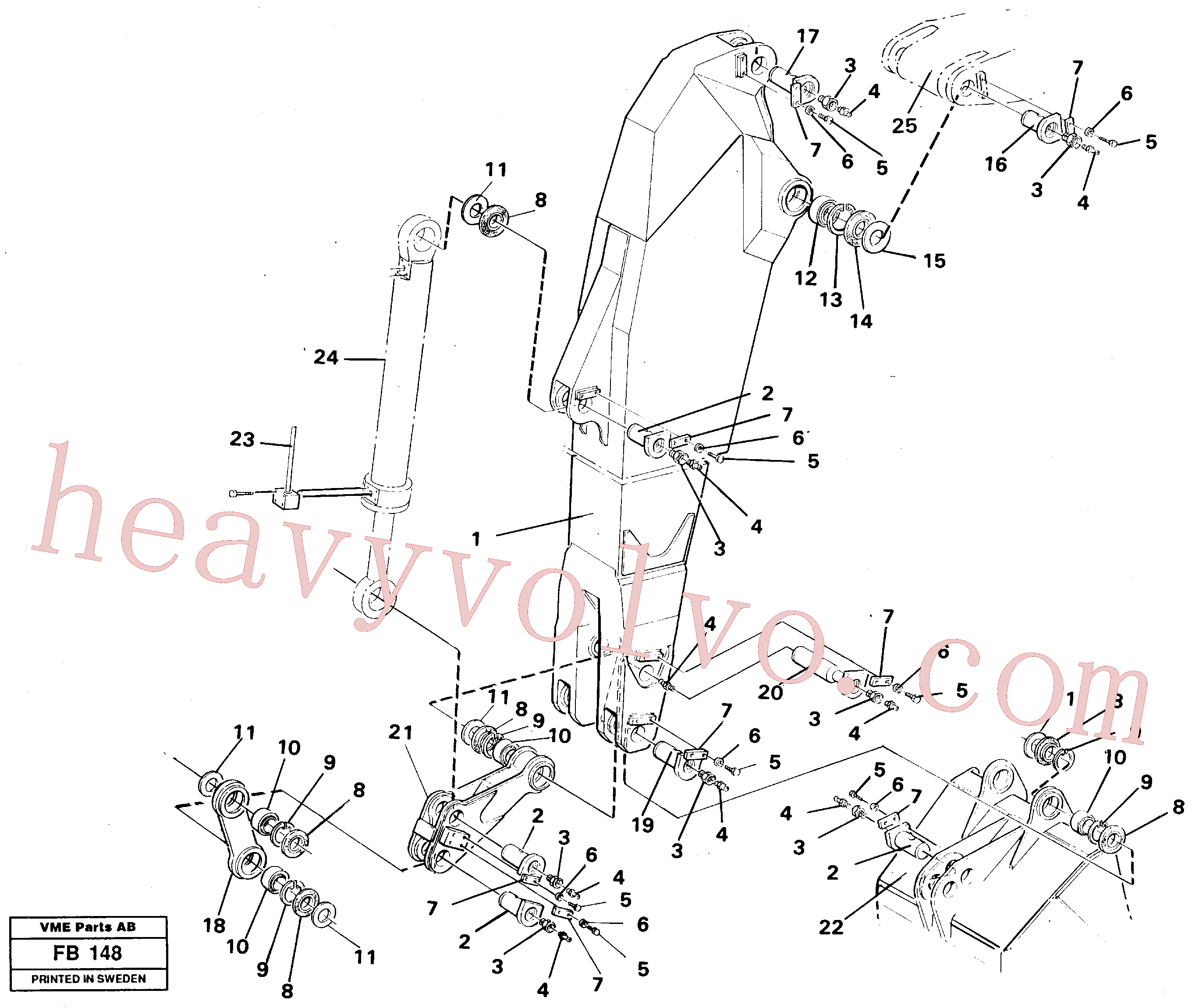 Volvo VOE14240200 Hand lever aftermarket part for sale
