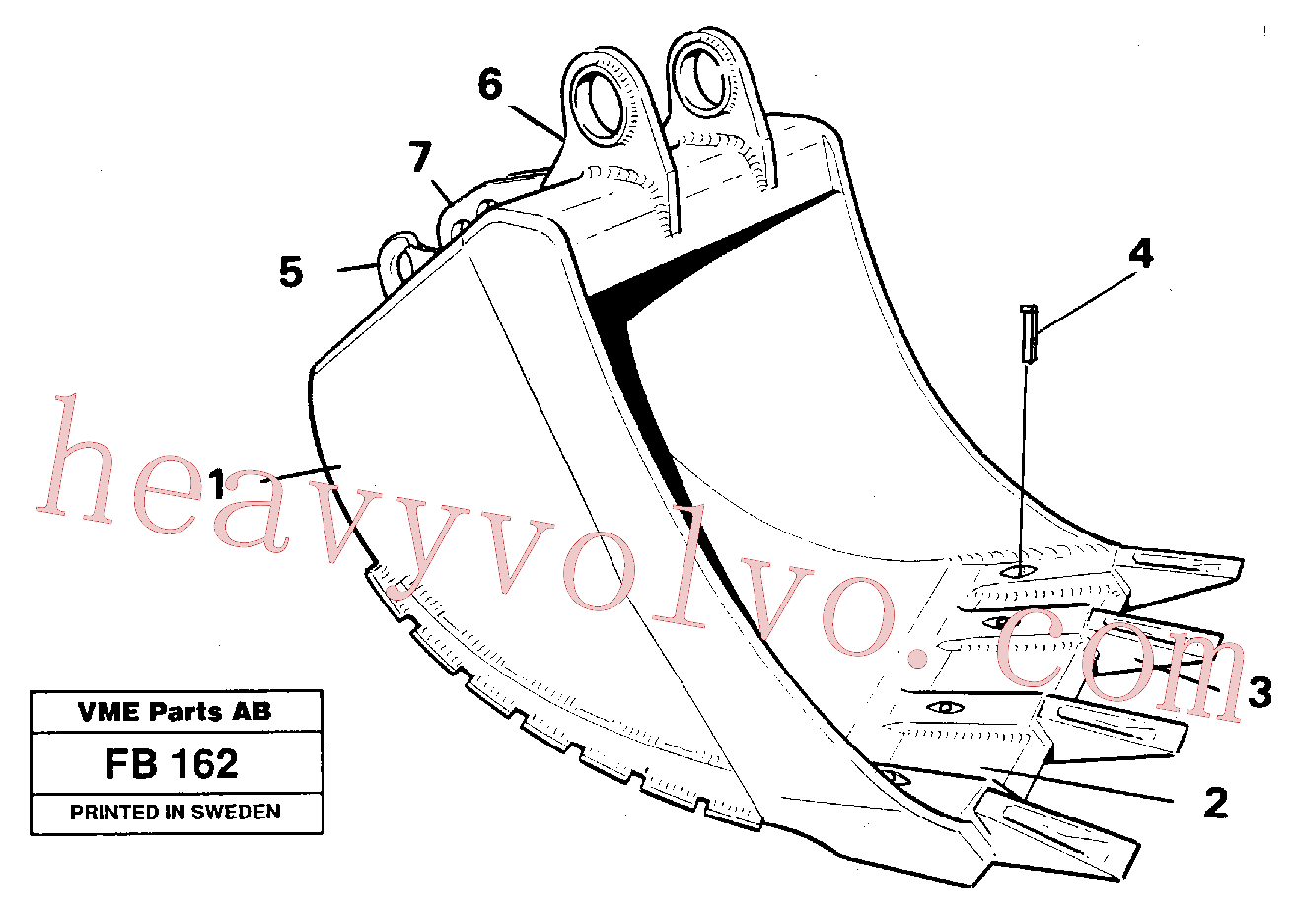Volvo excavator part VOE14105000 Bucket breast for sale