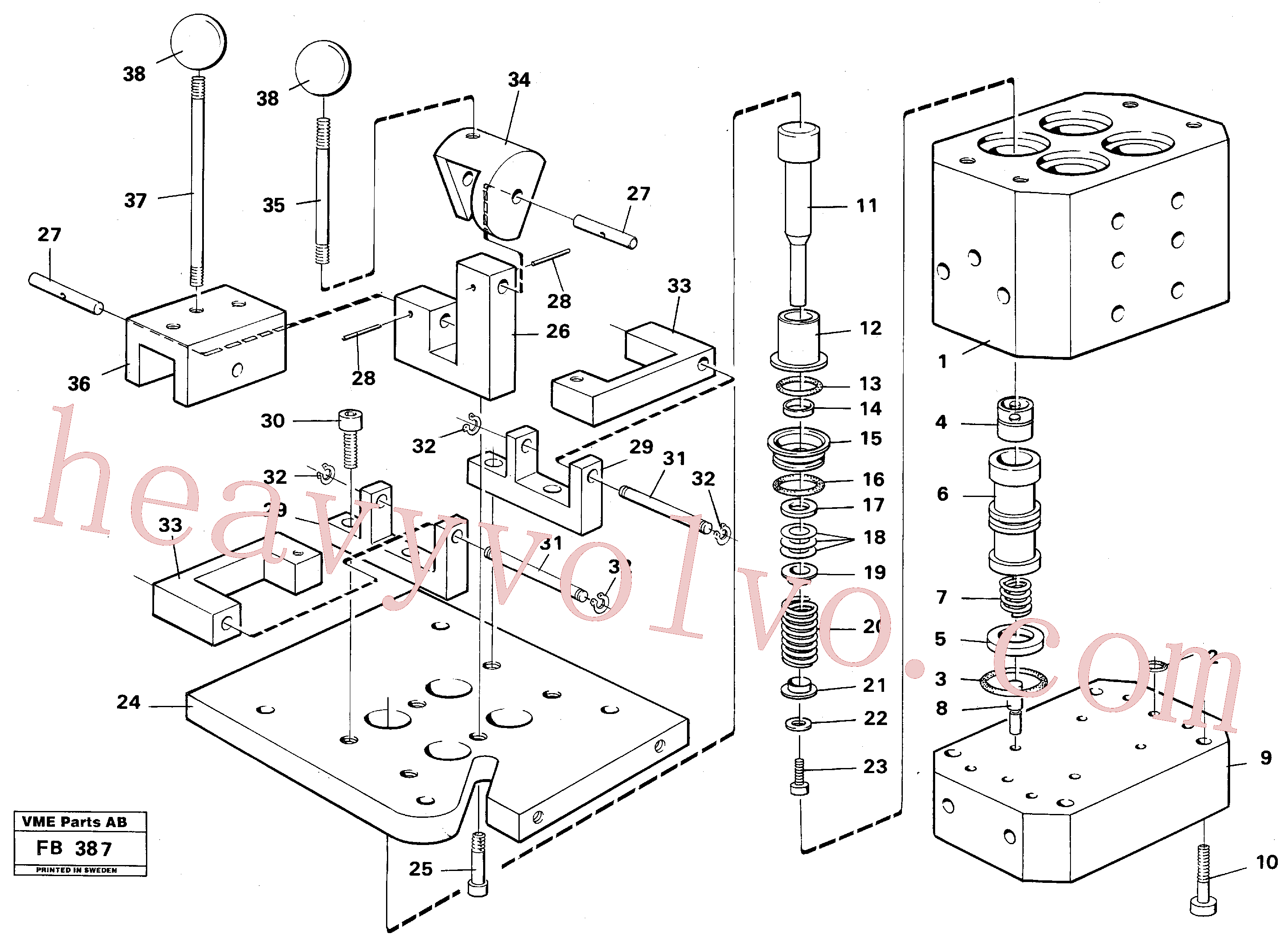 Volvo VOE14241246 Aux Piston aftermarket part for sale