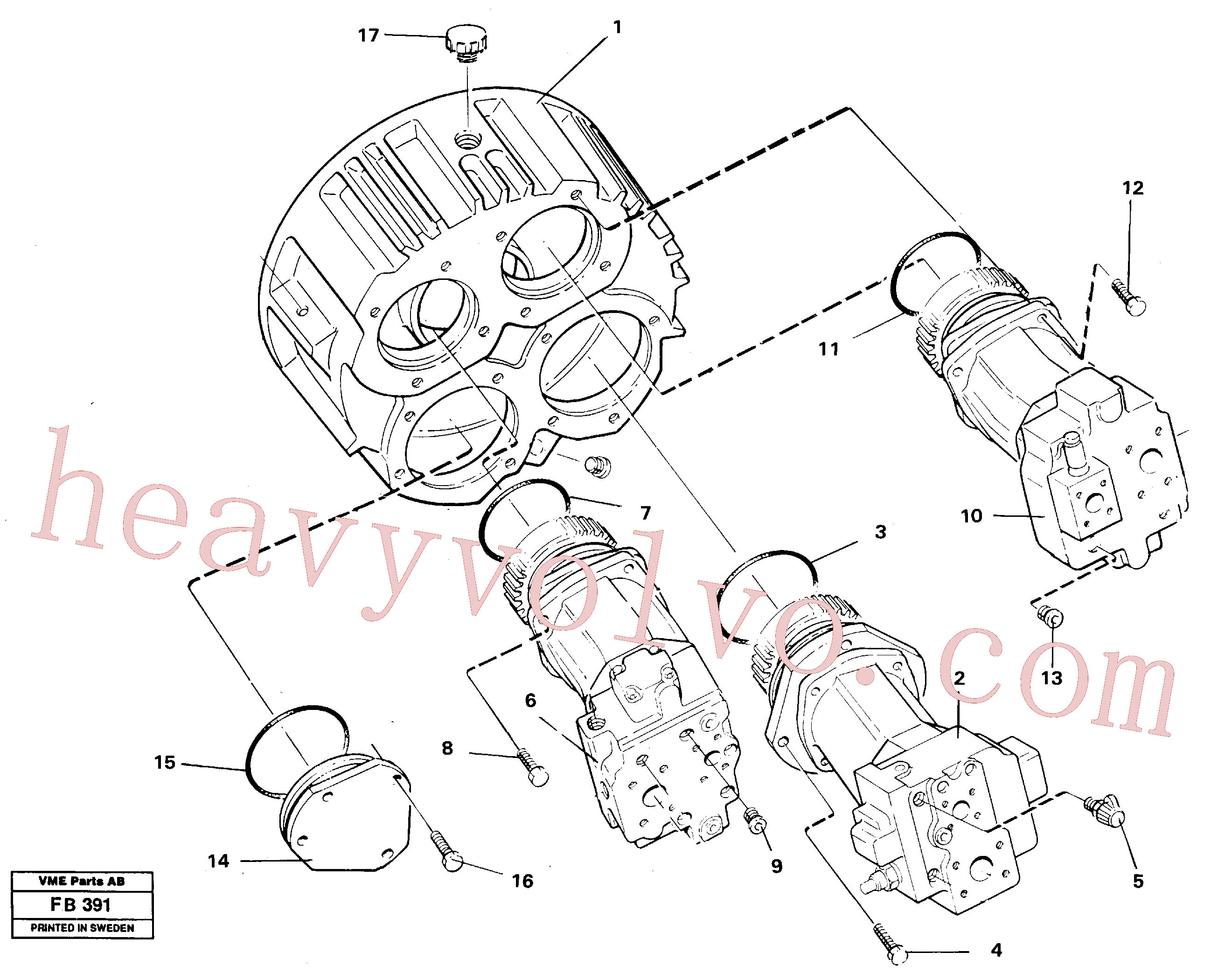 Volvo excavator part VOE4864294 Plug for sale