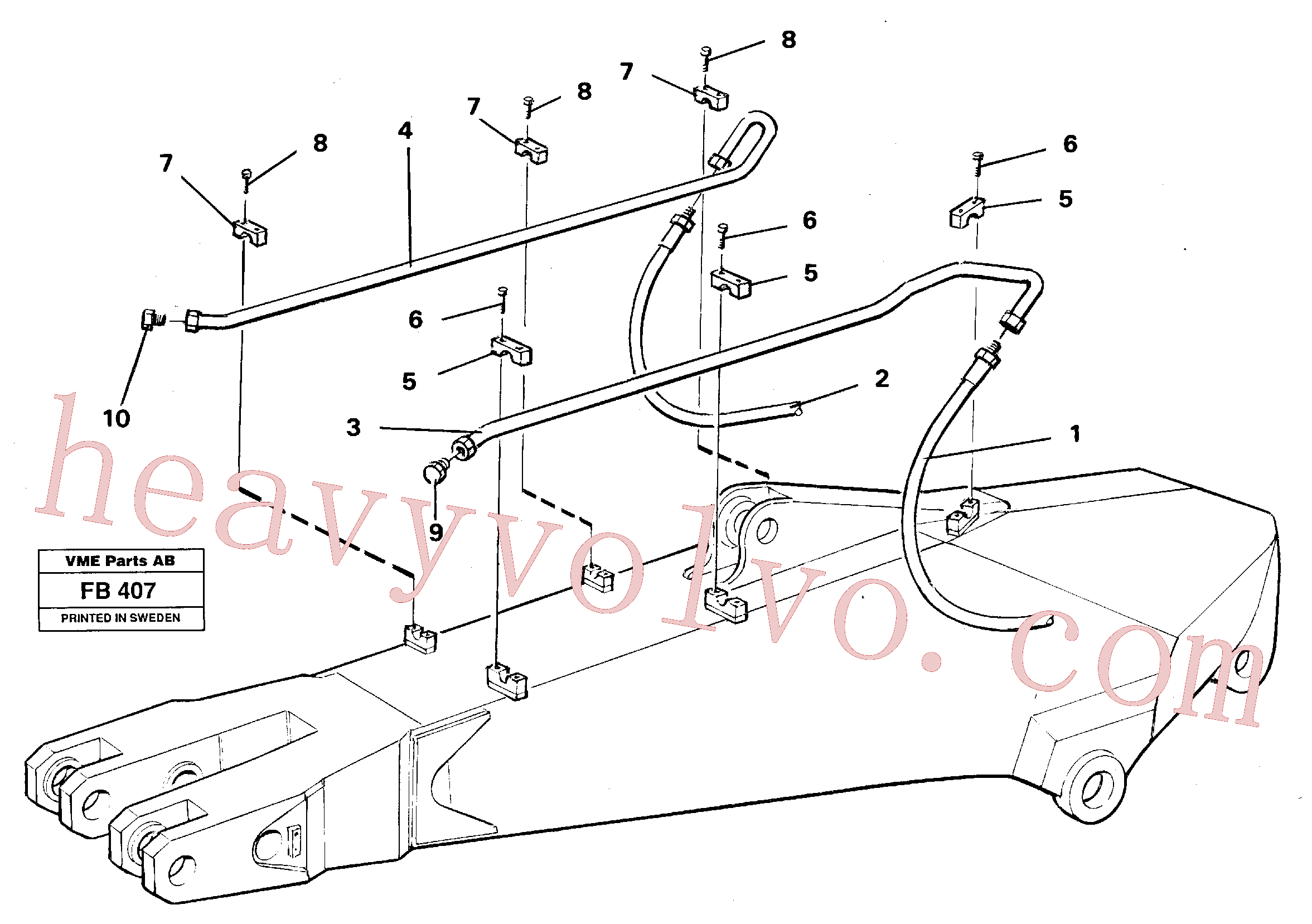 VOE14240727 Tube Assembly for Volvo Excavator spare