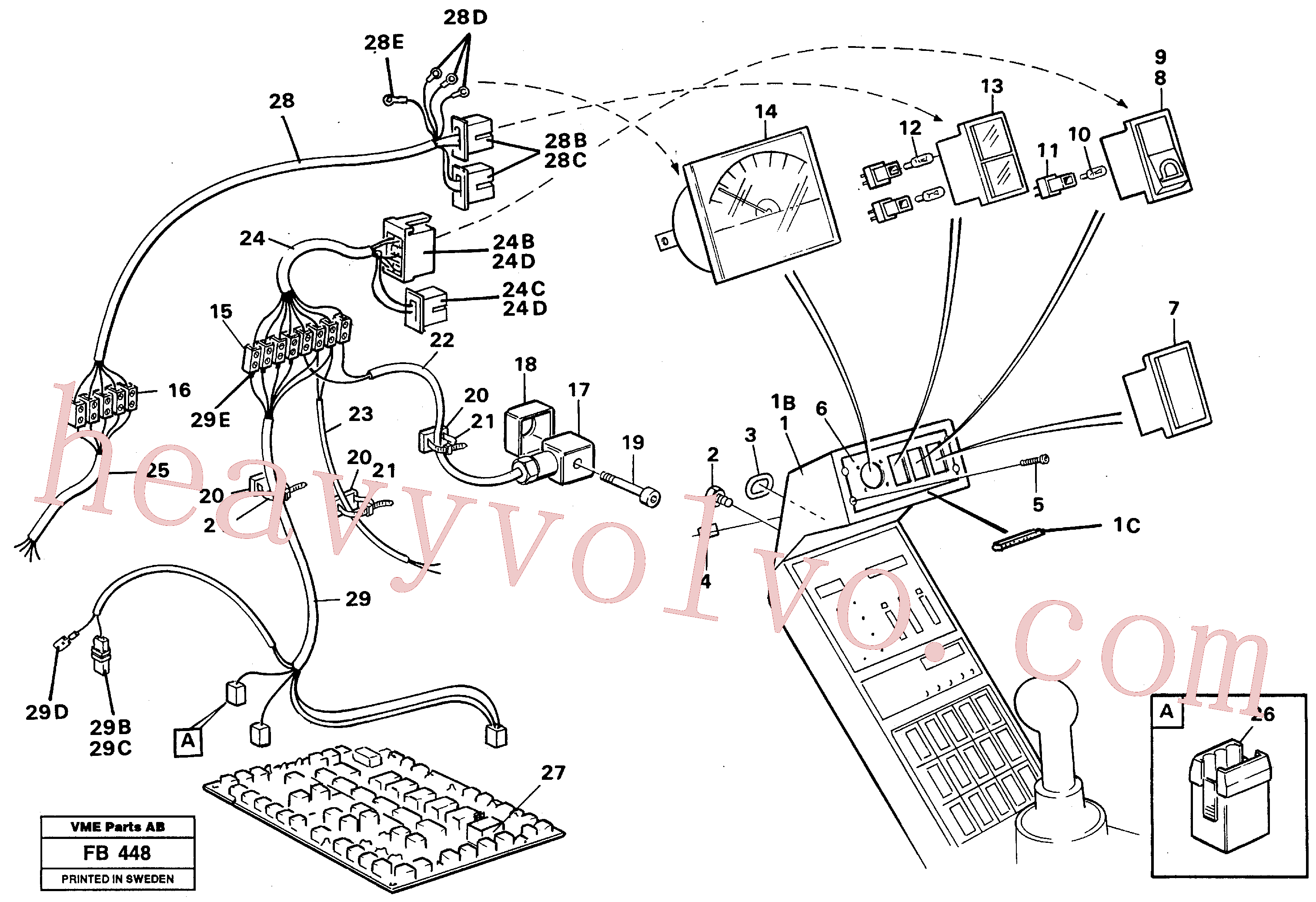VOE14213791 Voltmeter for Volvo Excavator Parts