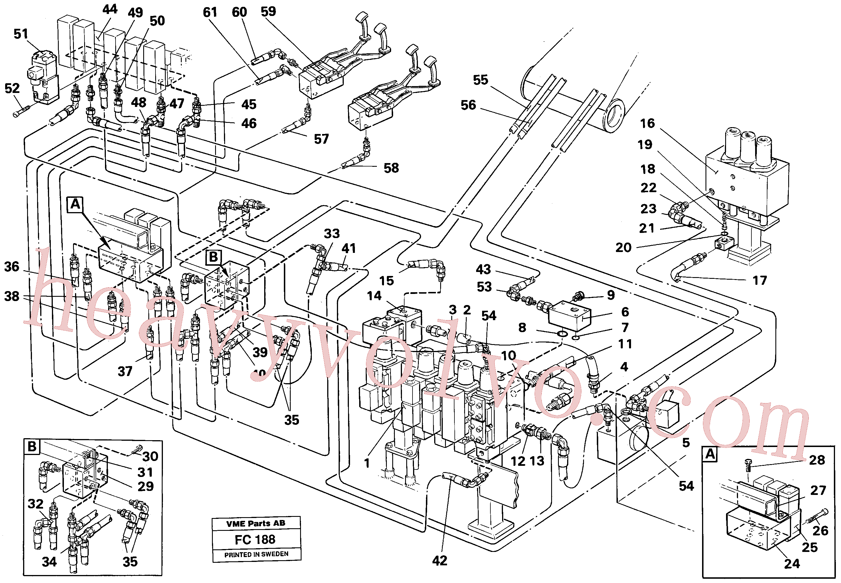 China Made VOE14252105 Valve parts for Volvo Excavator