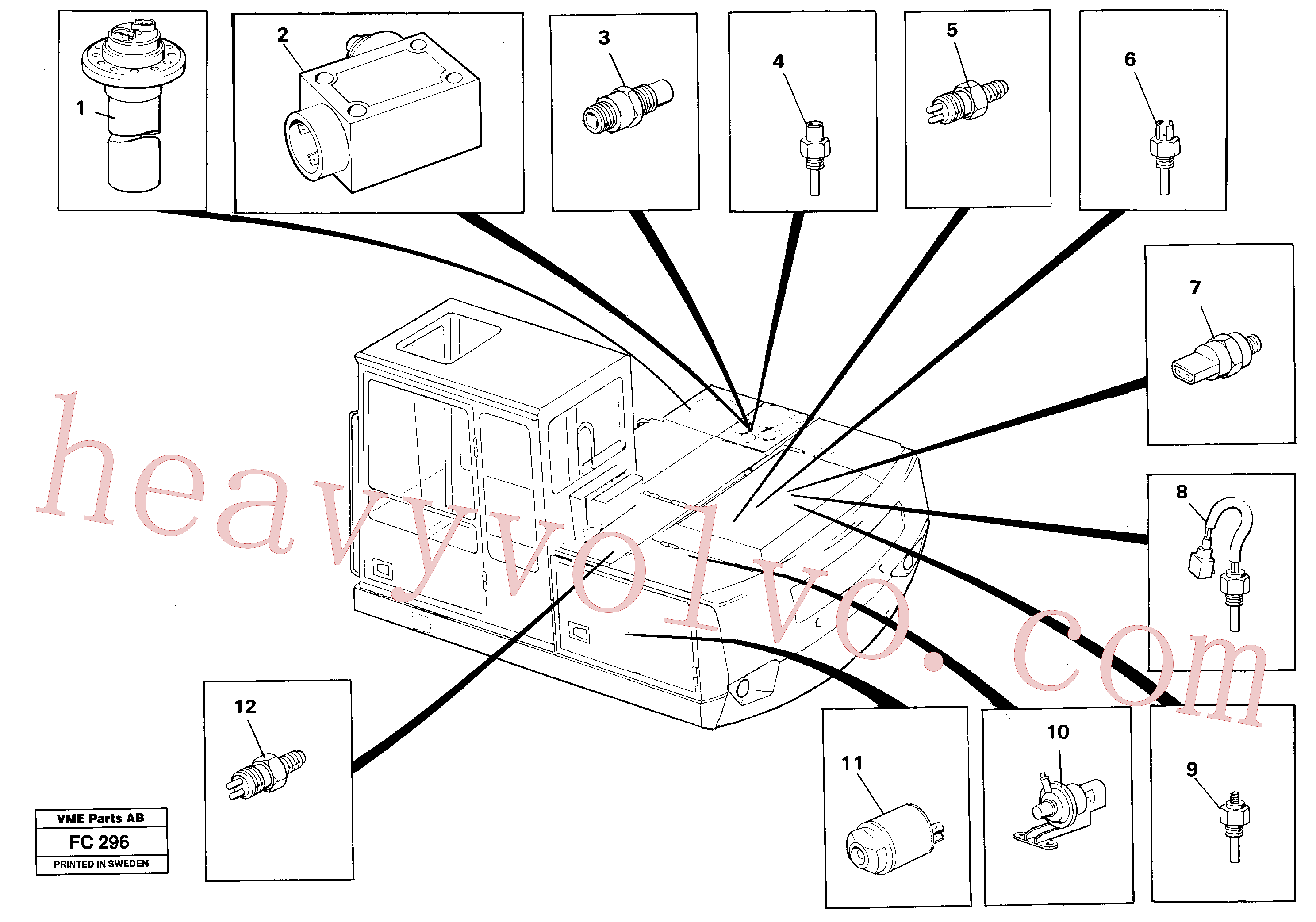 Volvo VOE14213998 Level sensor aftermarket part for sale