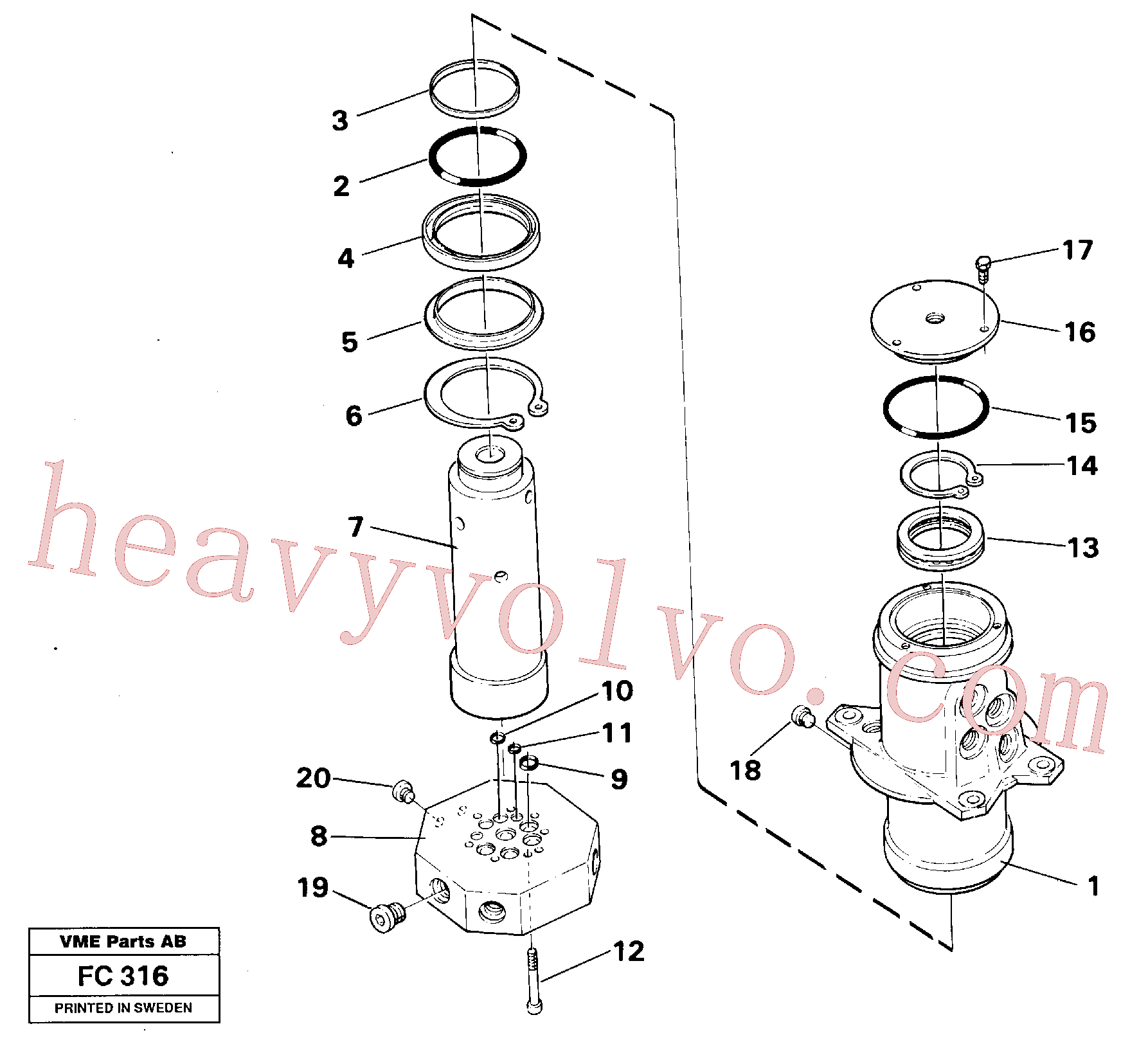 China Made VOE925056 O-ring parts for Volvo Excavator