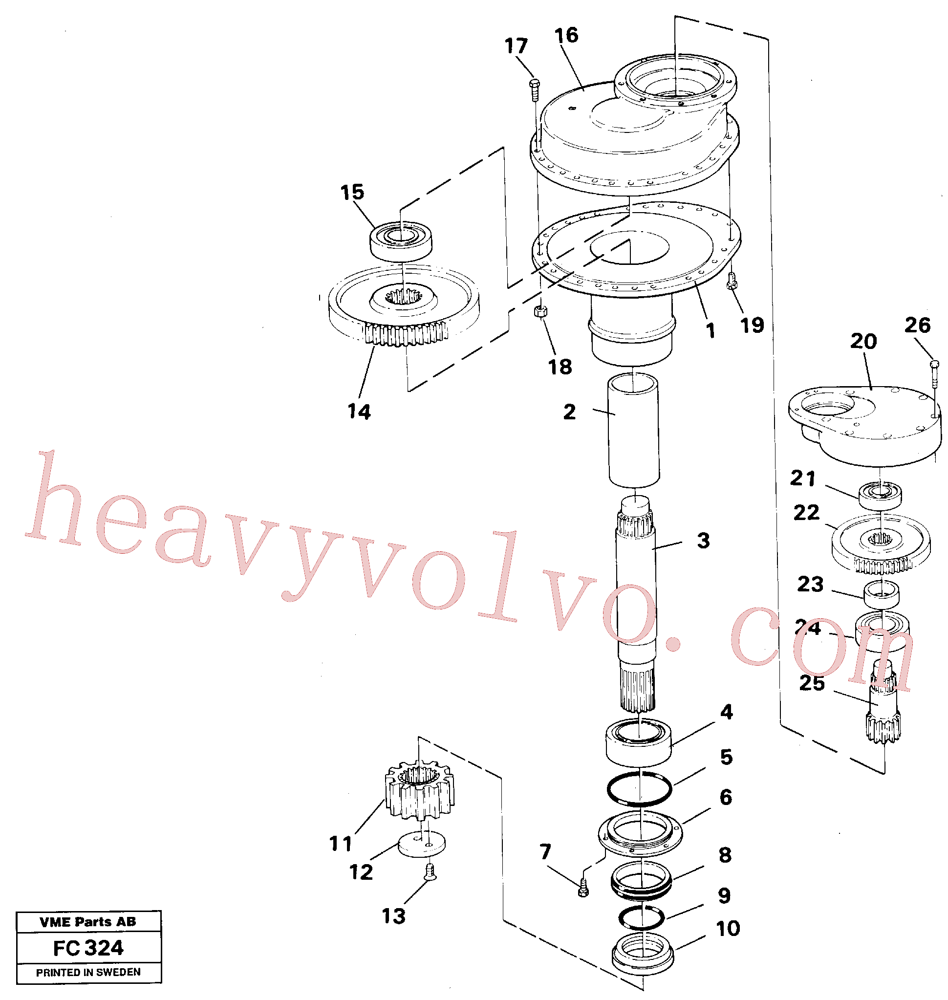 Volvo excavator part VOE14012337 O-ring for sale