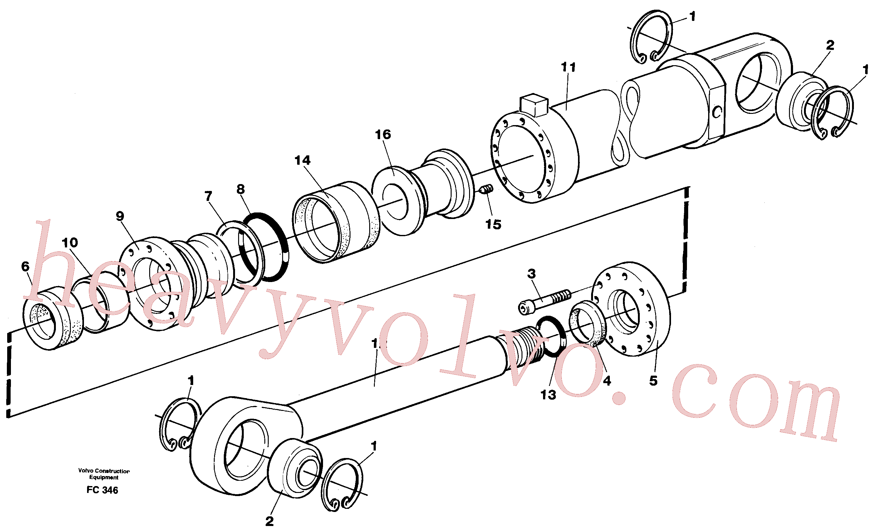 VOE14230196 Bushing for Volvo Excavator spare
