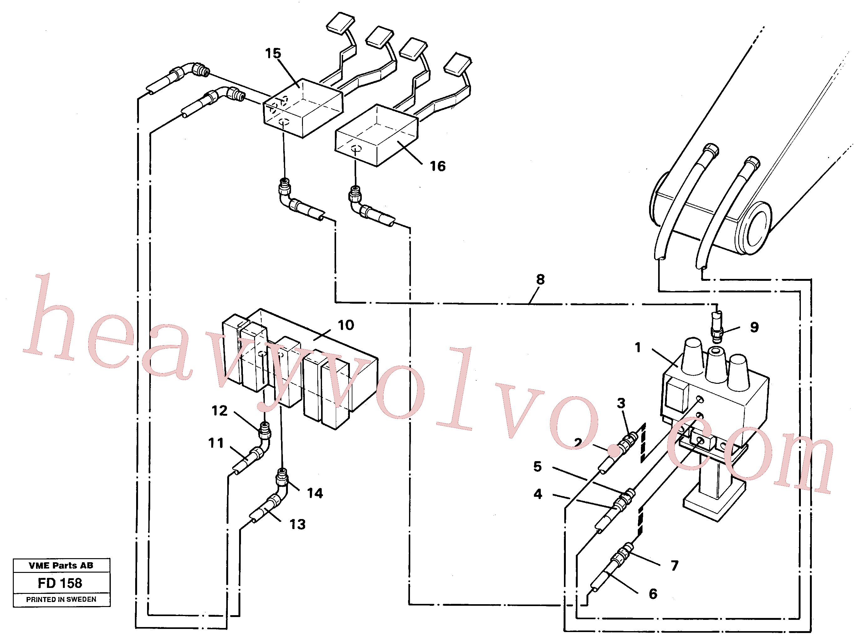 Volvo Assembly VOE14250311 Hydraulic hose for sale