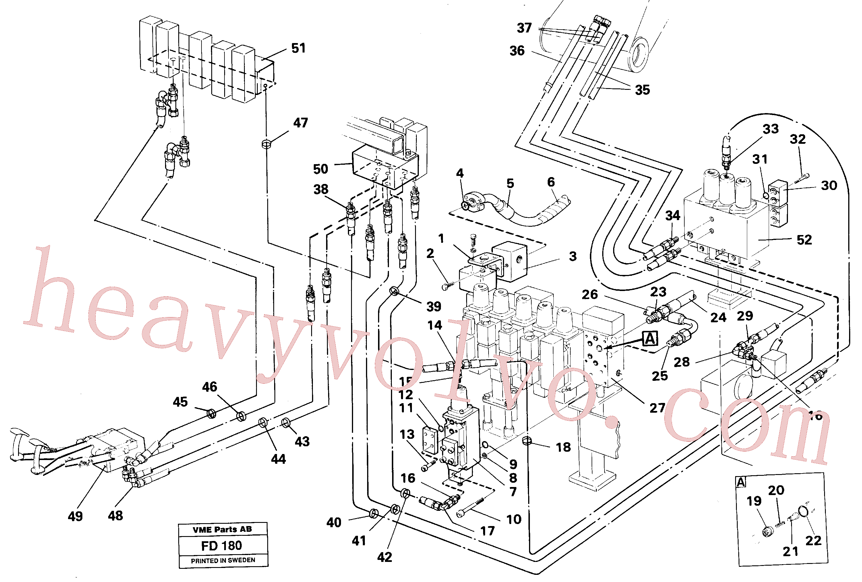 VOE14053249 Hydraulic hose for Volvo Excavator Parts