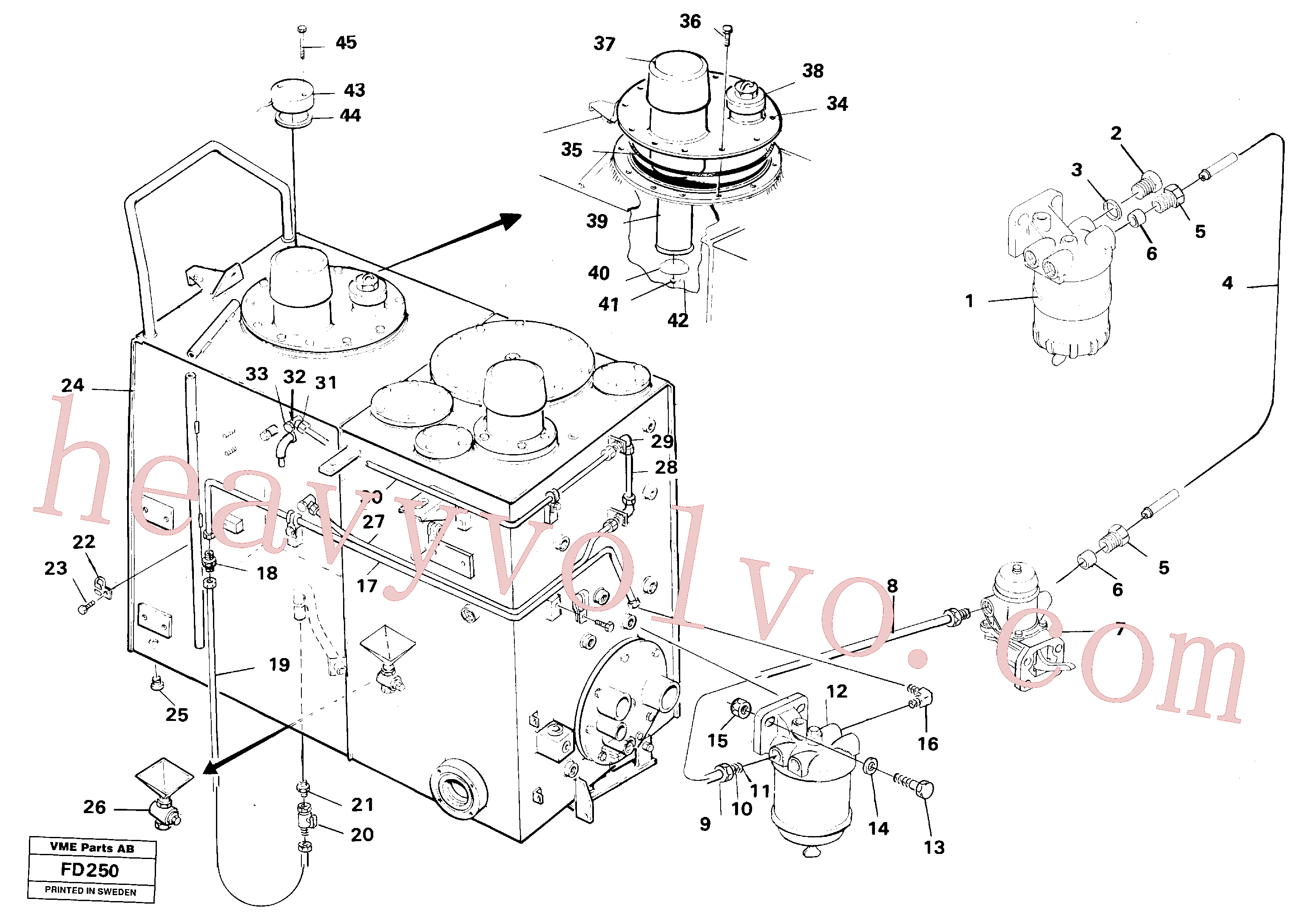 Volvo excavator part VOE14251028 Cap for sale