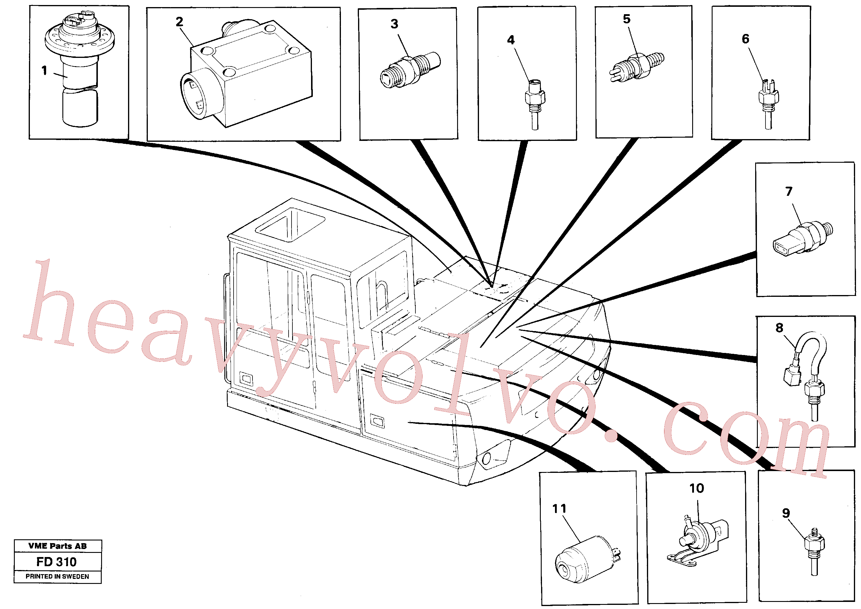 Volvo VOE14213998 Level sensor aftermarket part for sale