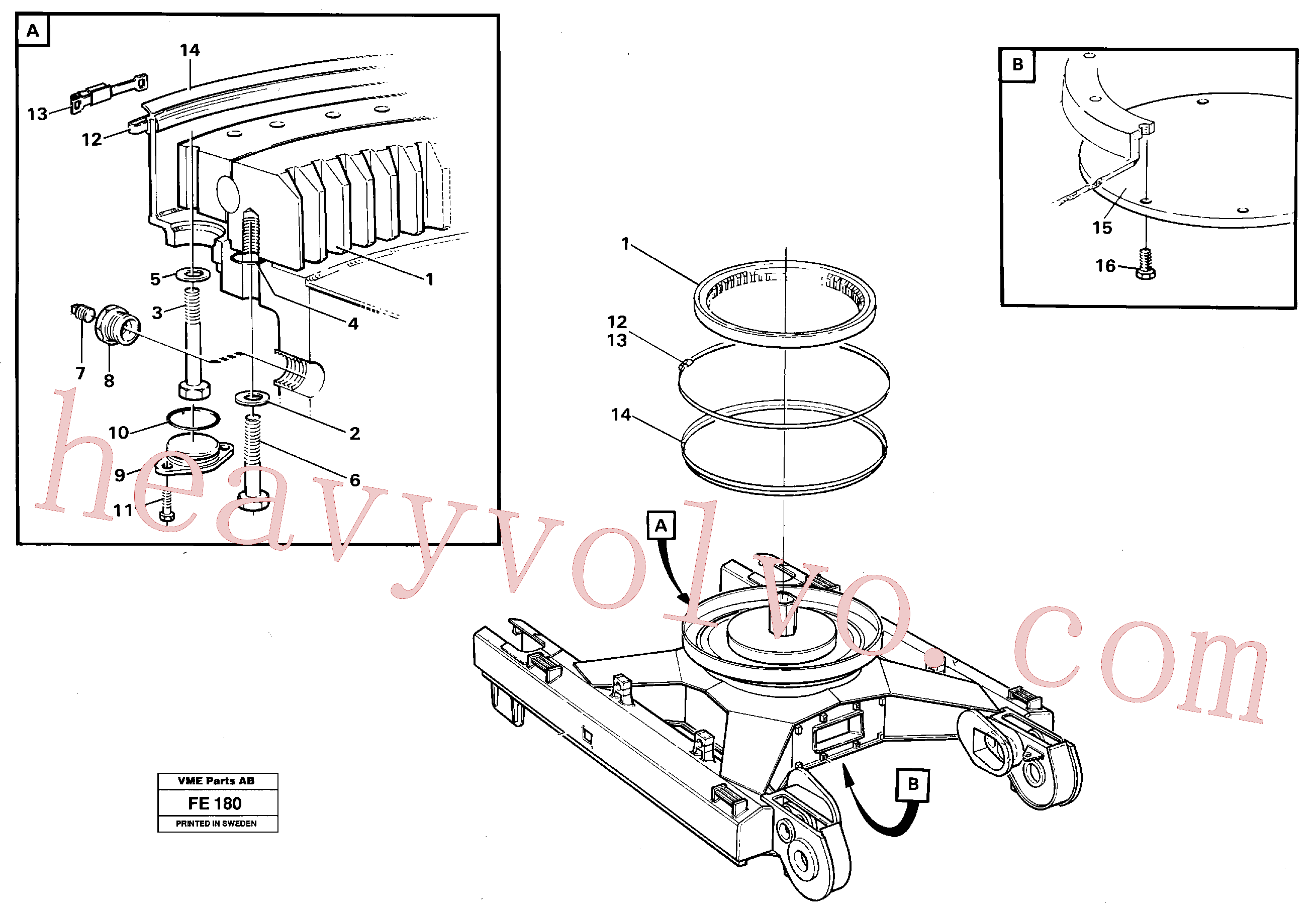 Volvo excavator part VOE14023063 Rdc Bushing for sale