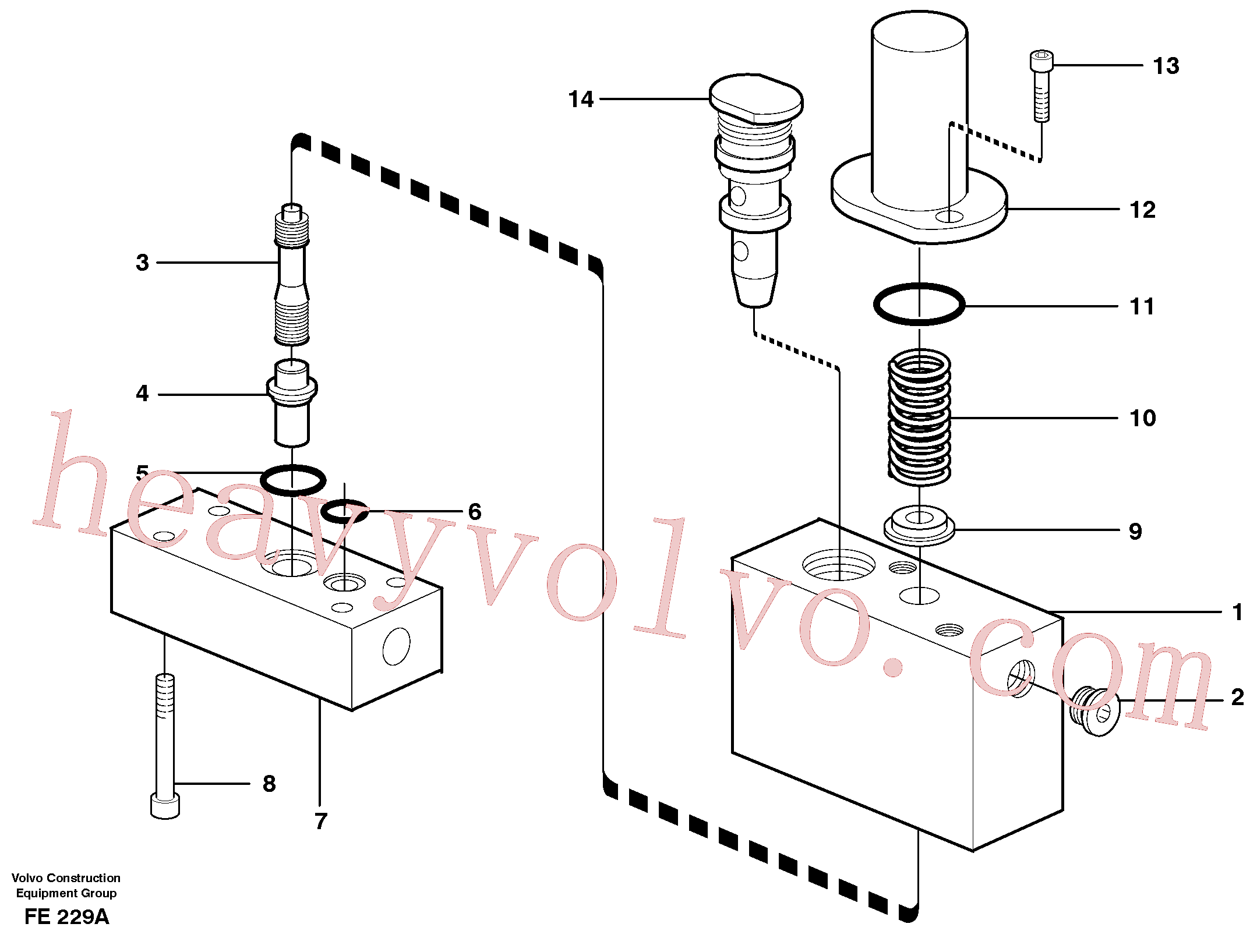 Volvo Assembly VOE14054987 Valve housing for sale