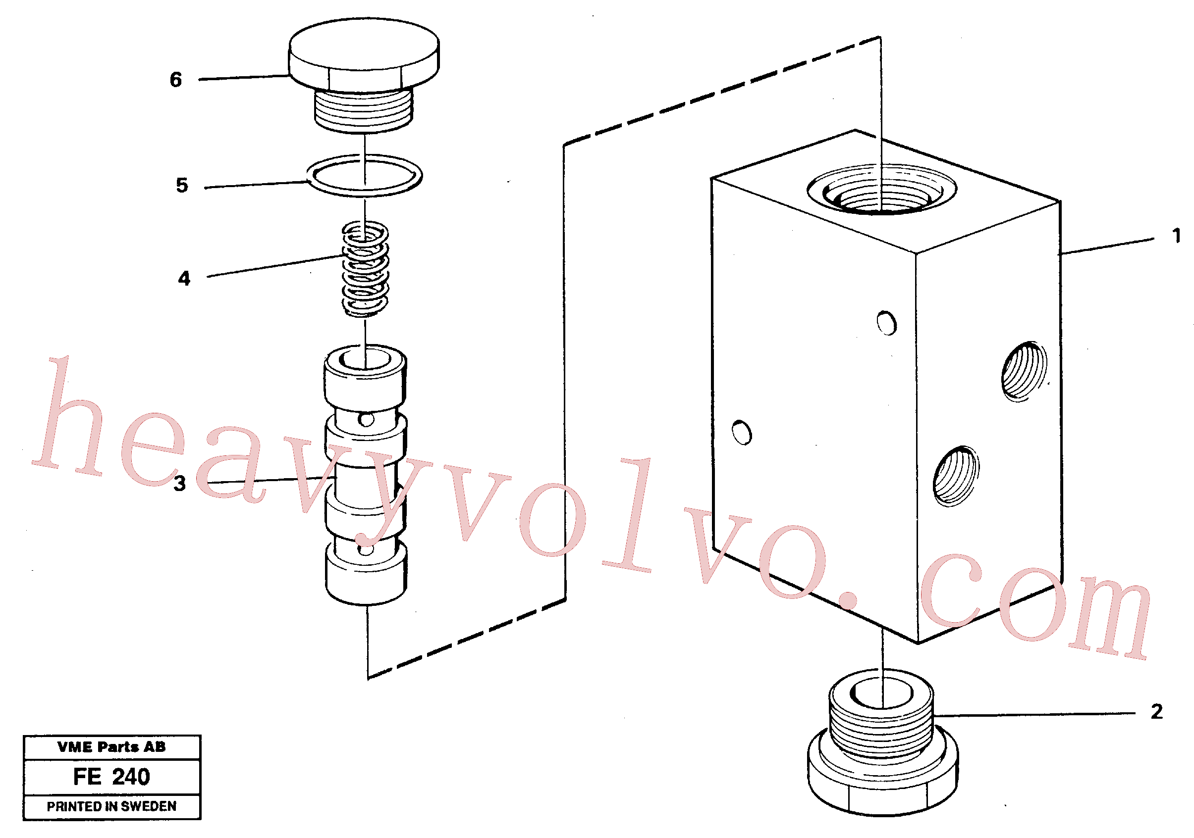 Volvo excavator part VOE14046520 Compression spring for sale