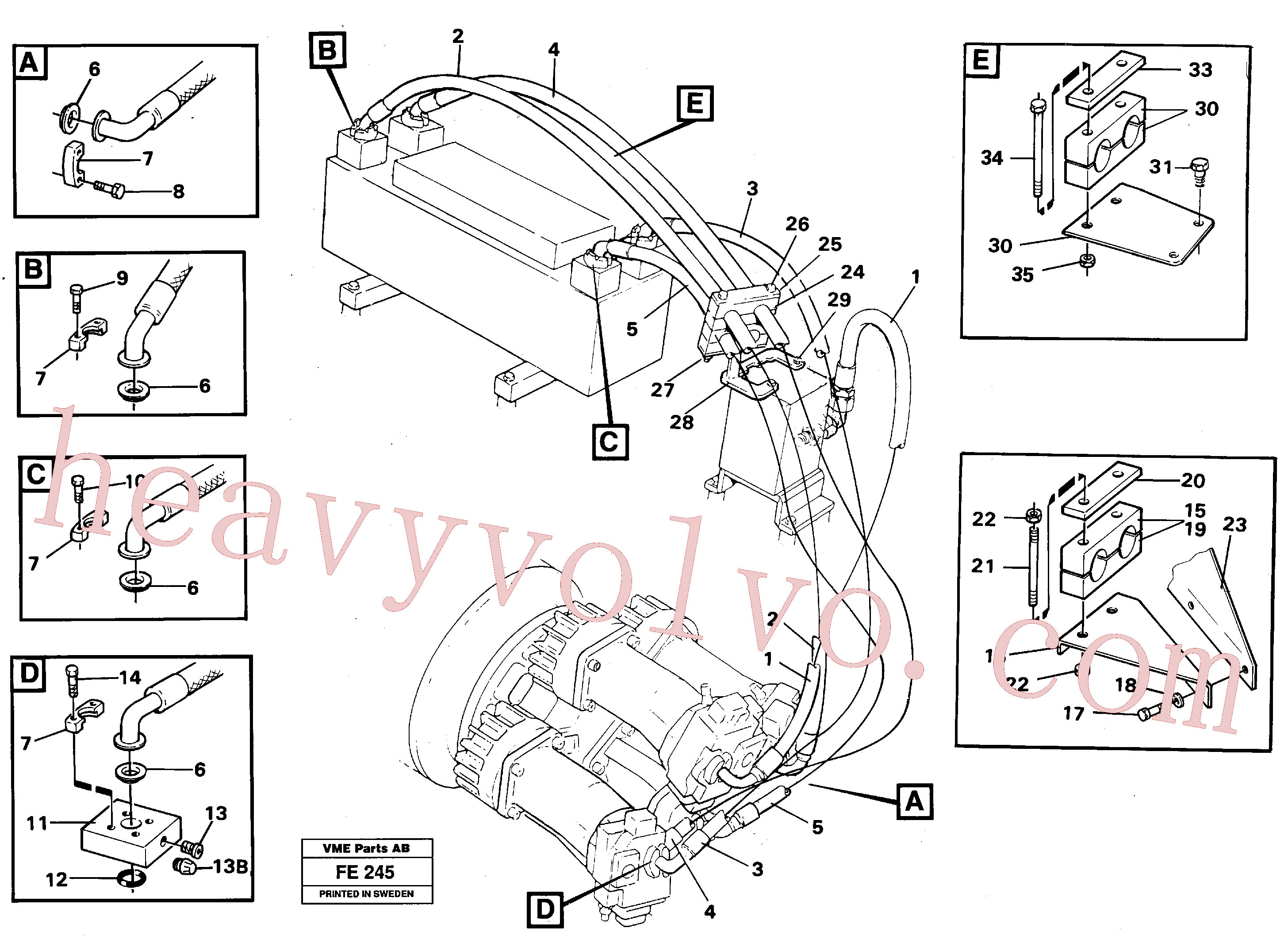 Volvo VOE14054906 Hose retainer aftermarket part for sale