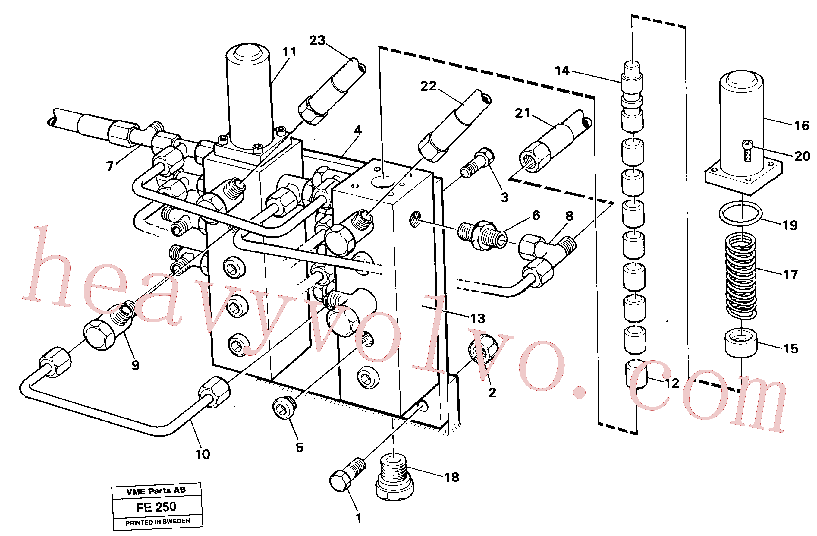 VOE14055798 Bracket for Volvo Excavator spare