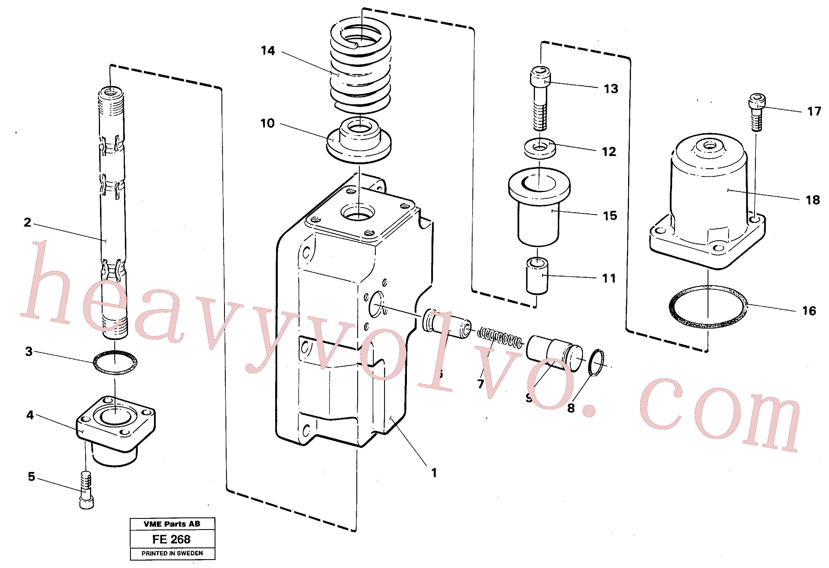 VOE14044702 Washer for Volvo Excavator Parts