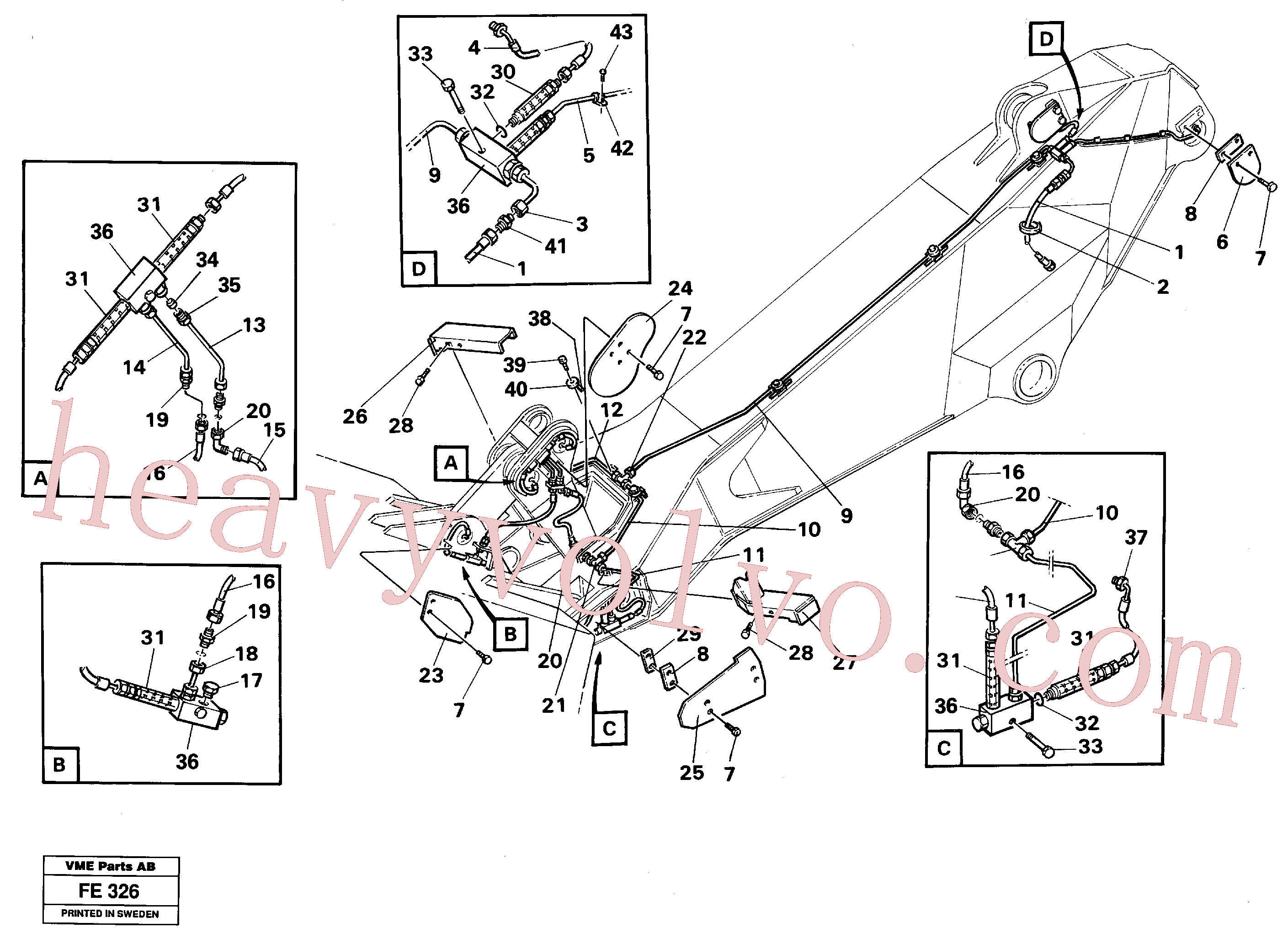 Volvo excavator part VOE14254680 Protecting cover for sale