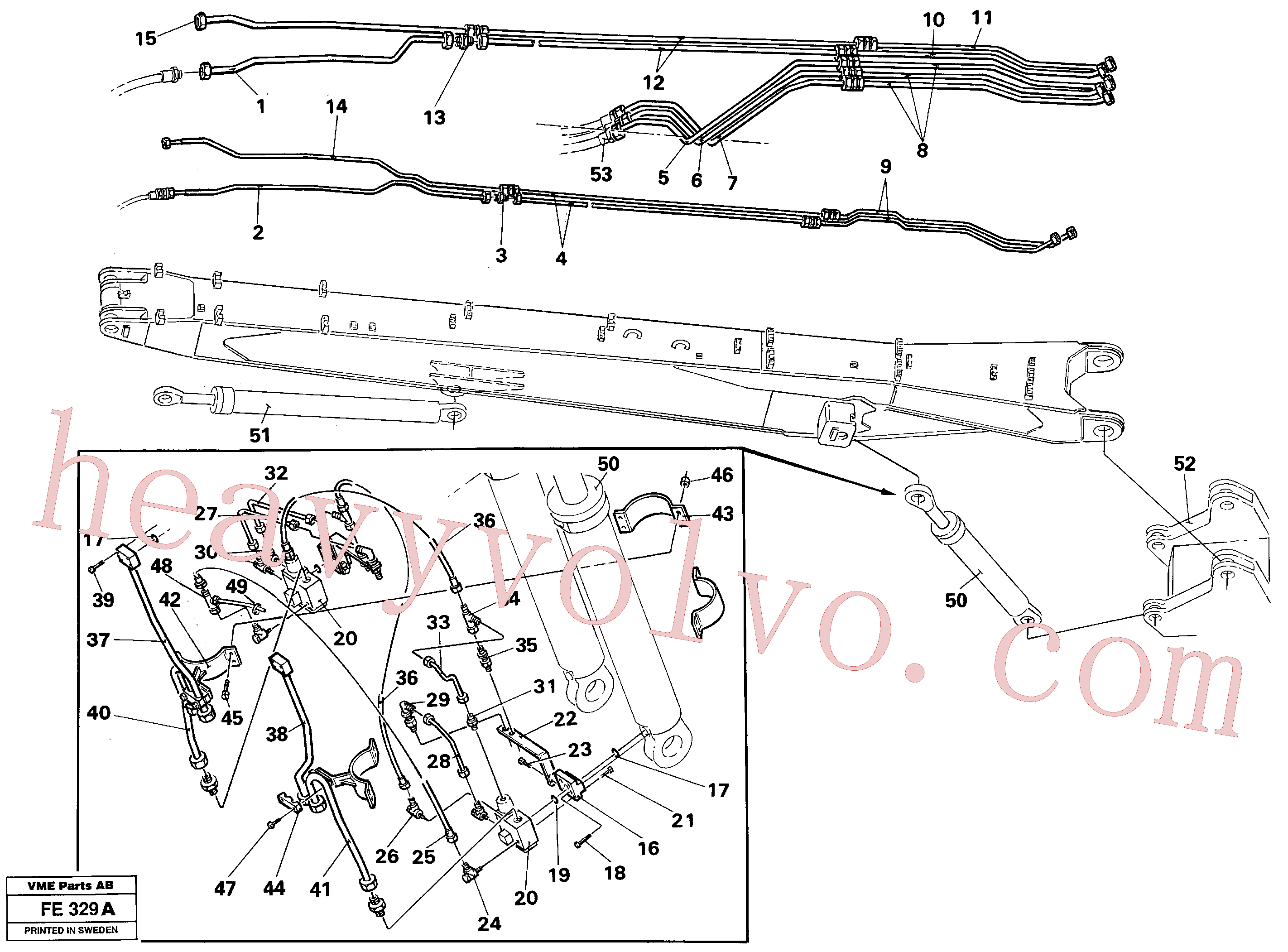 VOE14231238 Tube Assembly for Volvo Excavator Parts