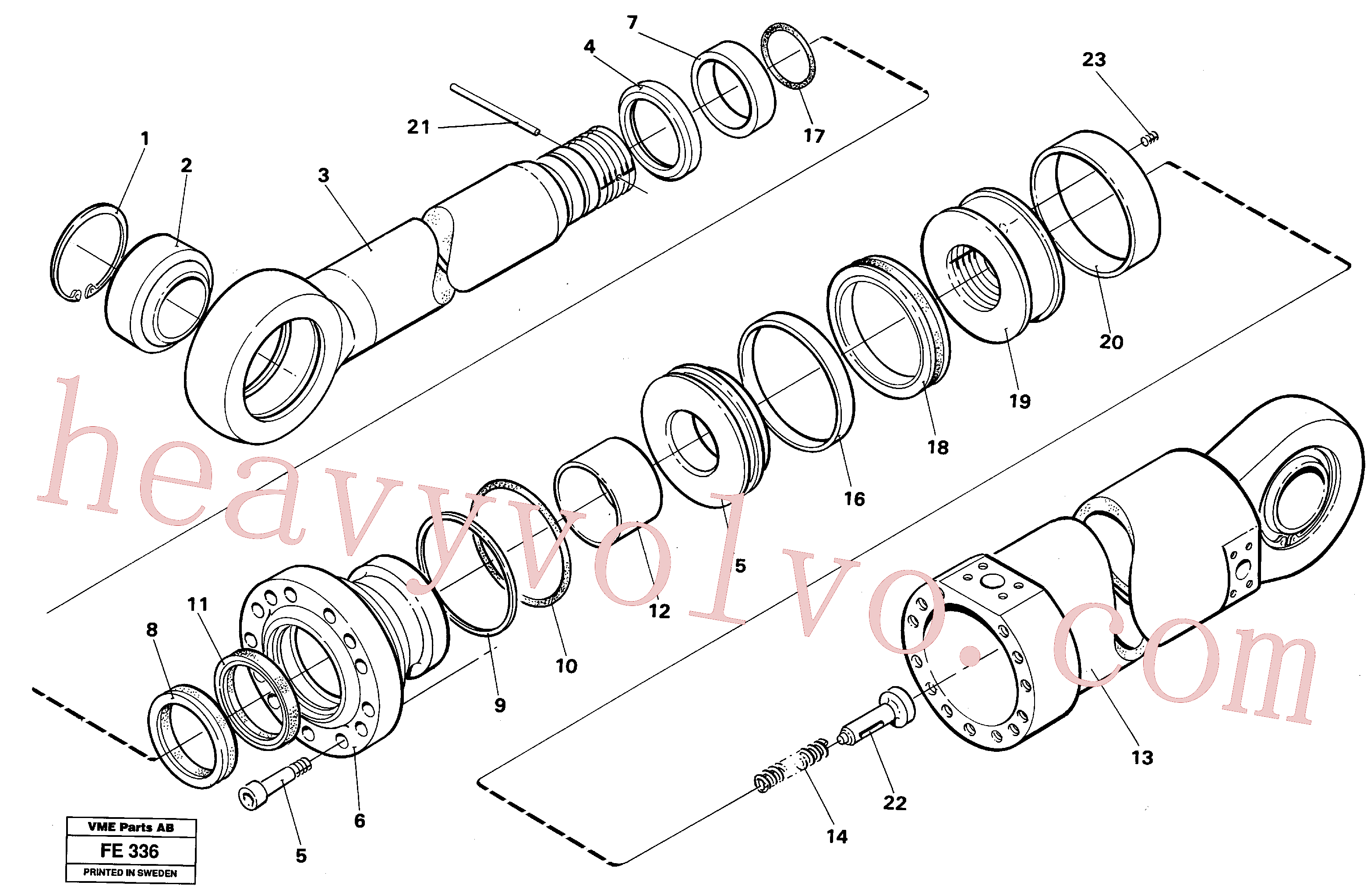 Volvo Assembly VOE14215450 Piston rod seal for sale