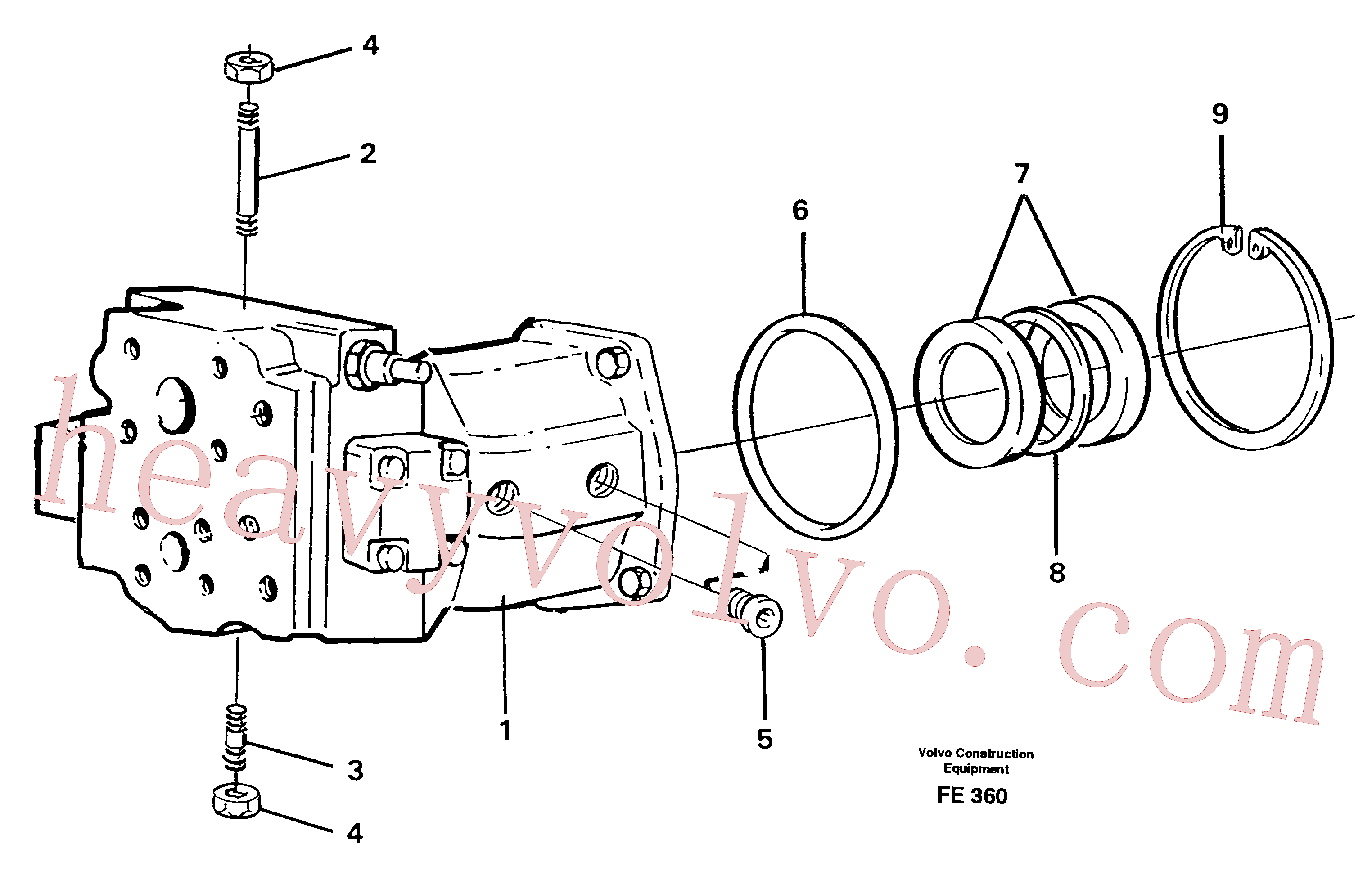 VOE11702173 Sealing ring for Volvo Excavator spare