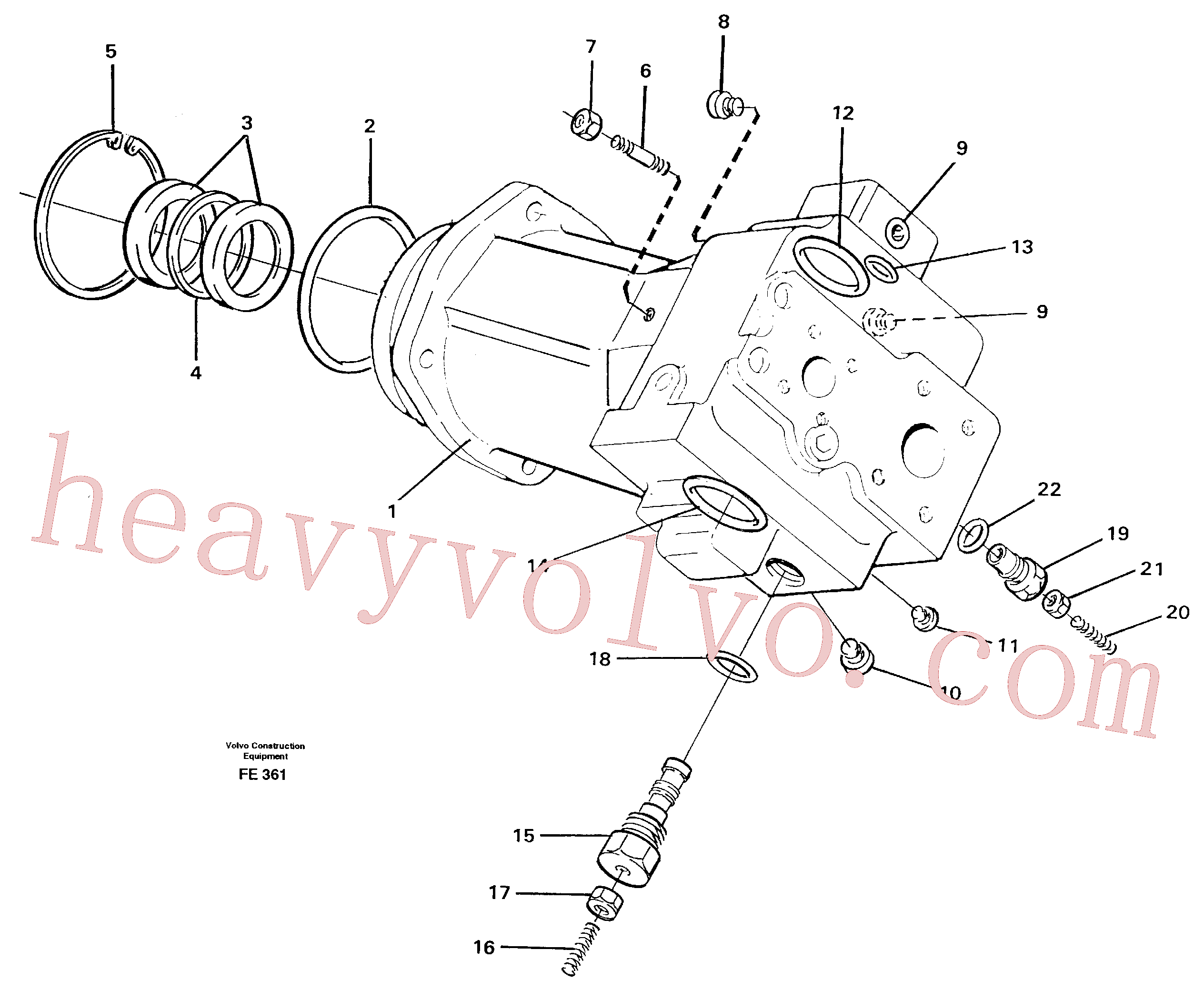 China Made VOE14212122 Set screw parts for Volvo Excavator