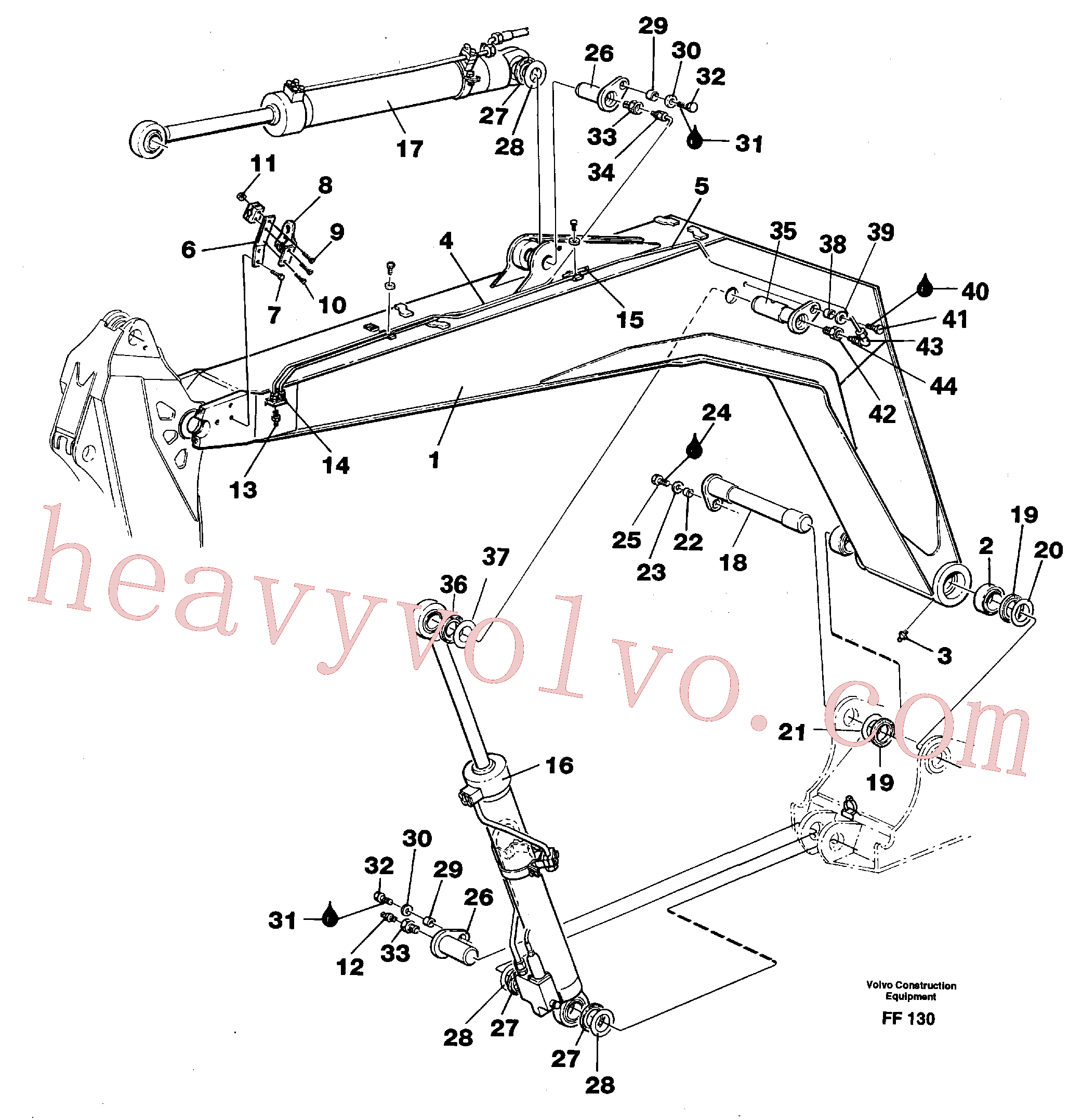 China Made VOE14249075 Sleeve parts for Volvo Excavator