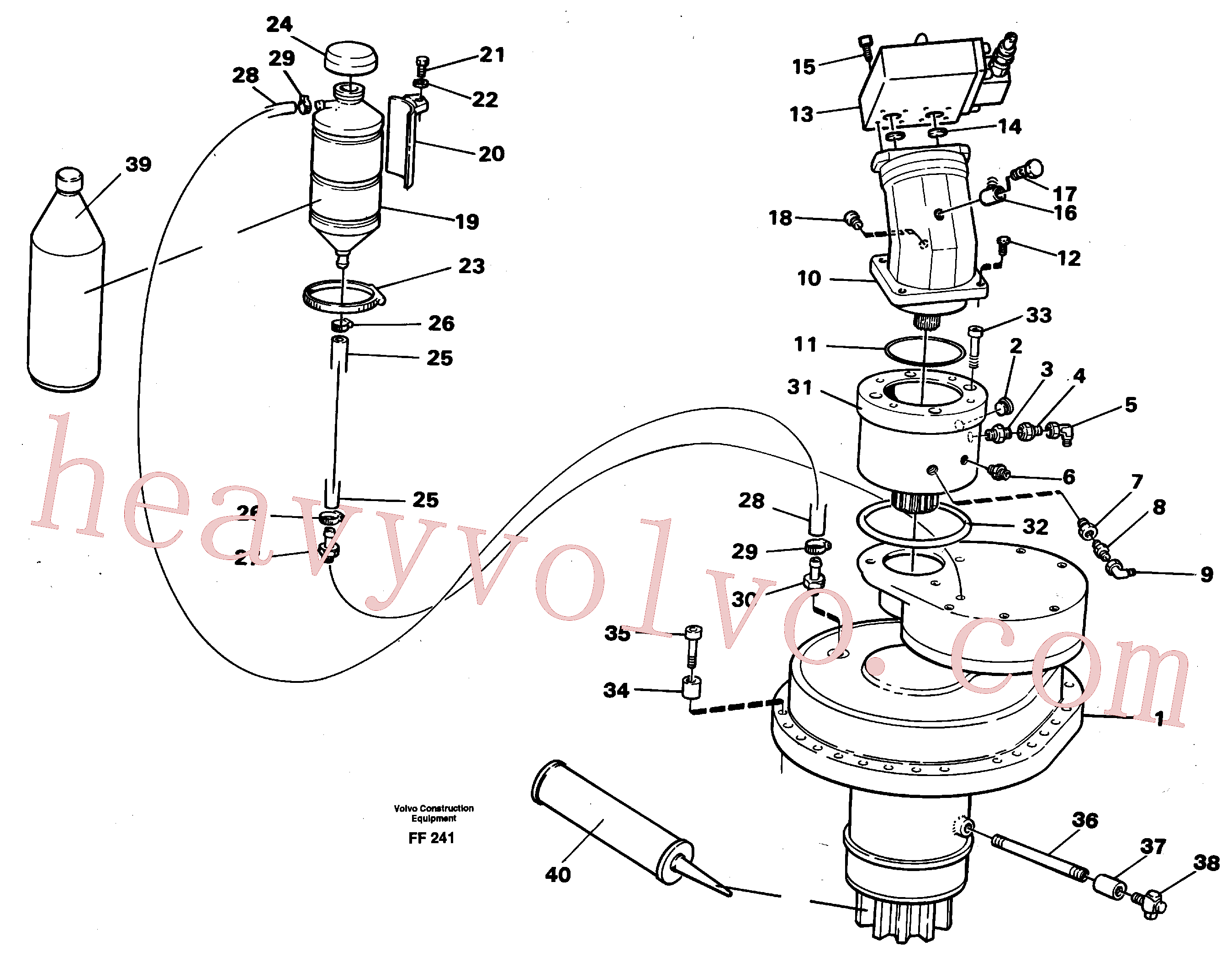 China Made VOE14054050 Oil hose parts for Volvo Excavator