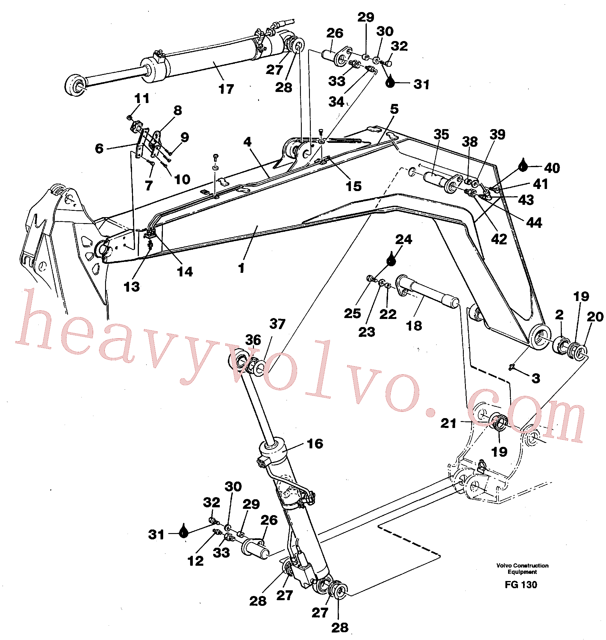 China Made VOE14249075 Sleeve parts for Volvo Excavator