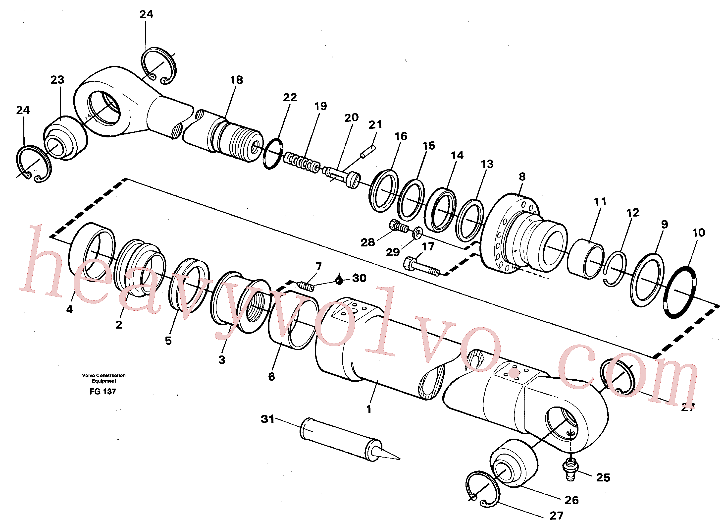 VOE14259738 Locking wire for Volvo Excavator spare