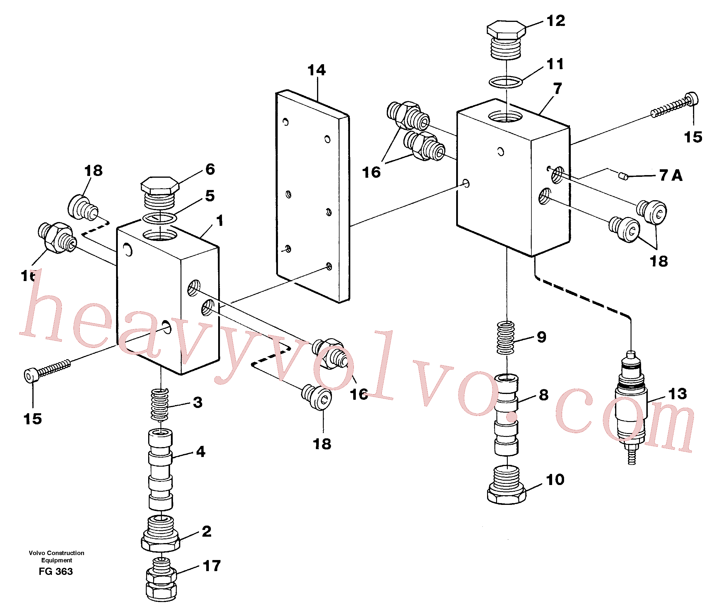 VOE14257470 Bracket for Volvo Excavator Parts