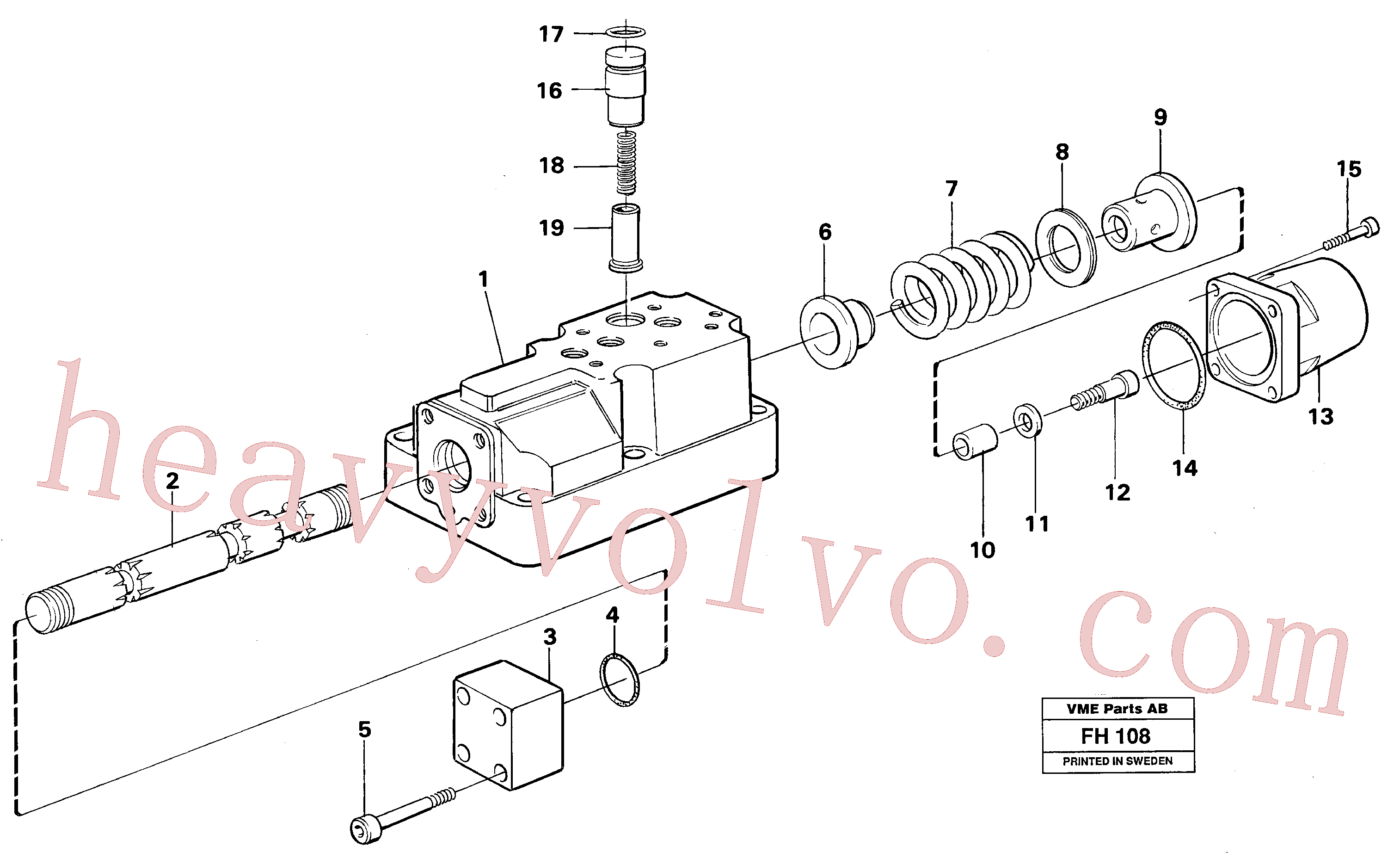 VOE14260702 Directional Valve for Volvo Excavator spare
