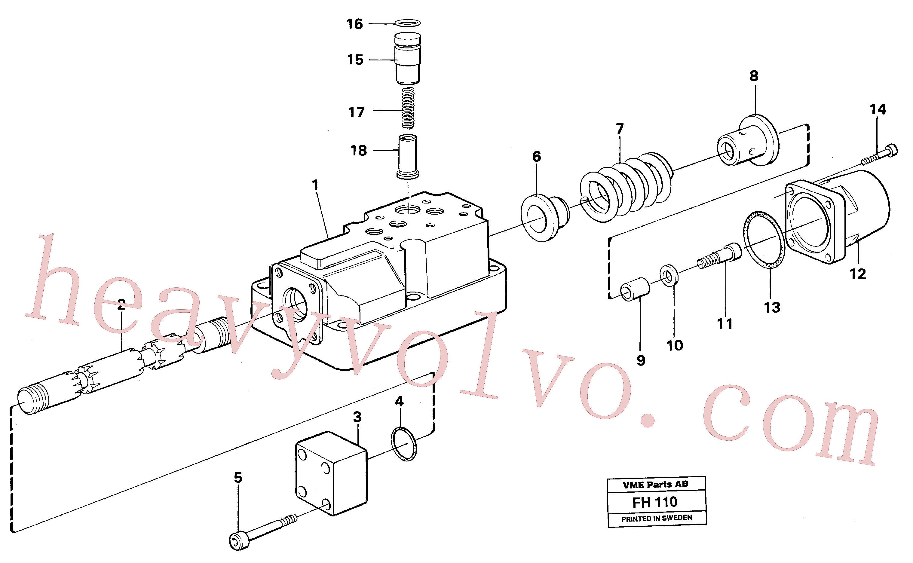 VOE14044702 Washer for Volvo Excavator Parts