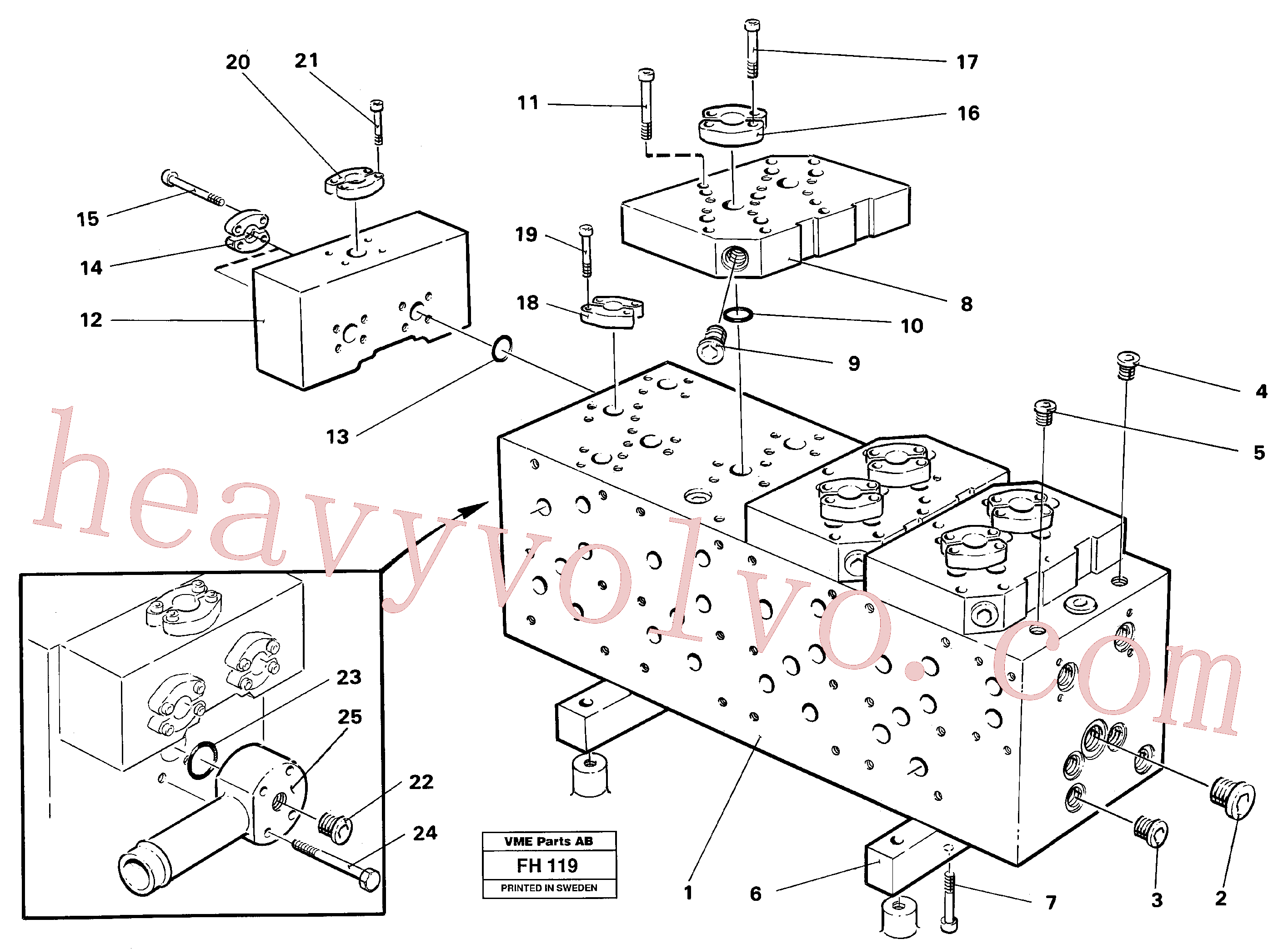 VOE14254541 Tube Assembly for Volvo Excavator Parts