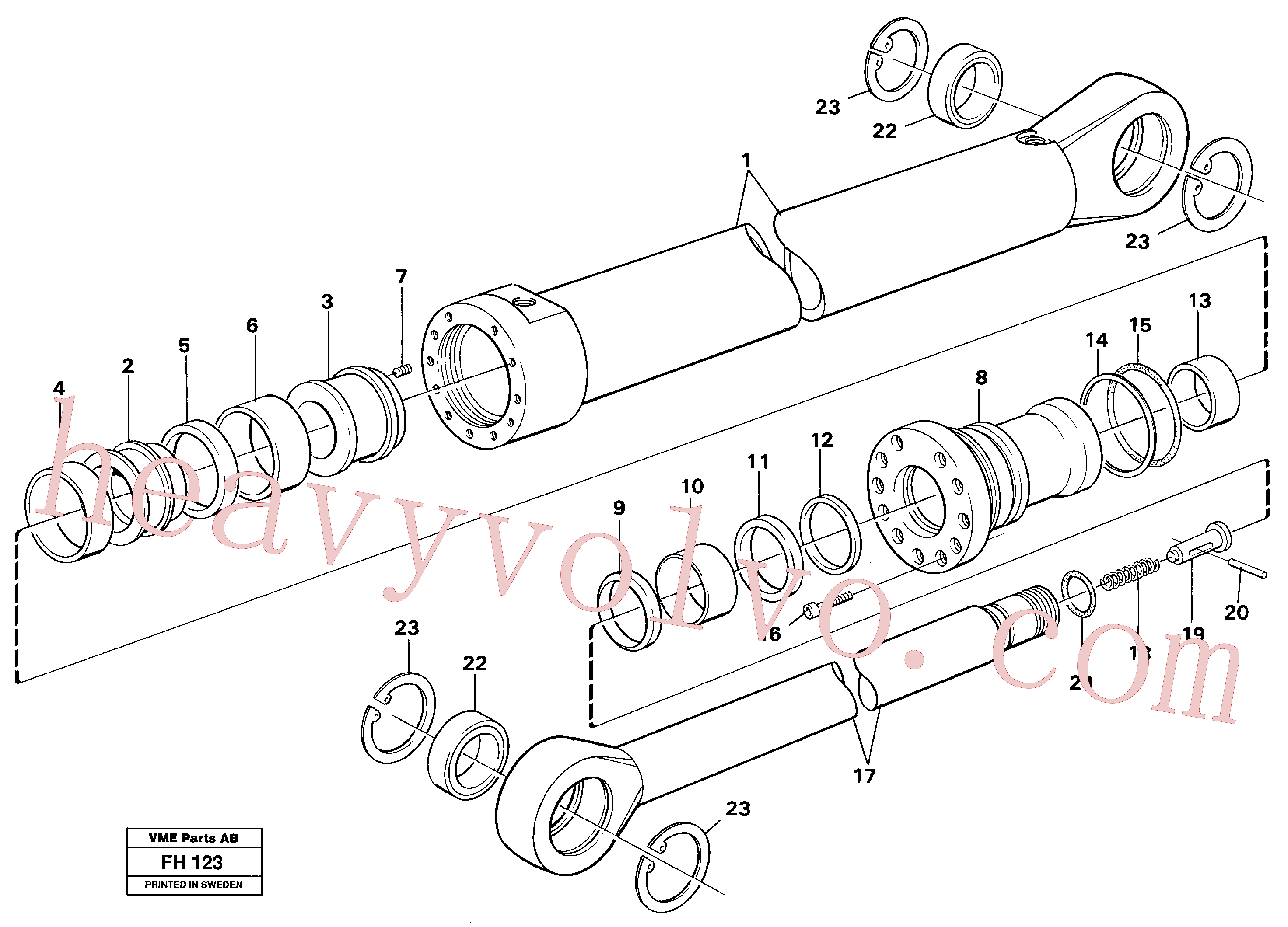 Volvo excavator part VOE14237771 Piston for sale