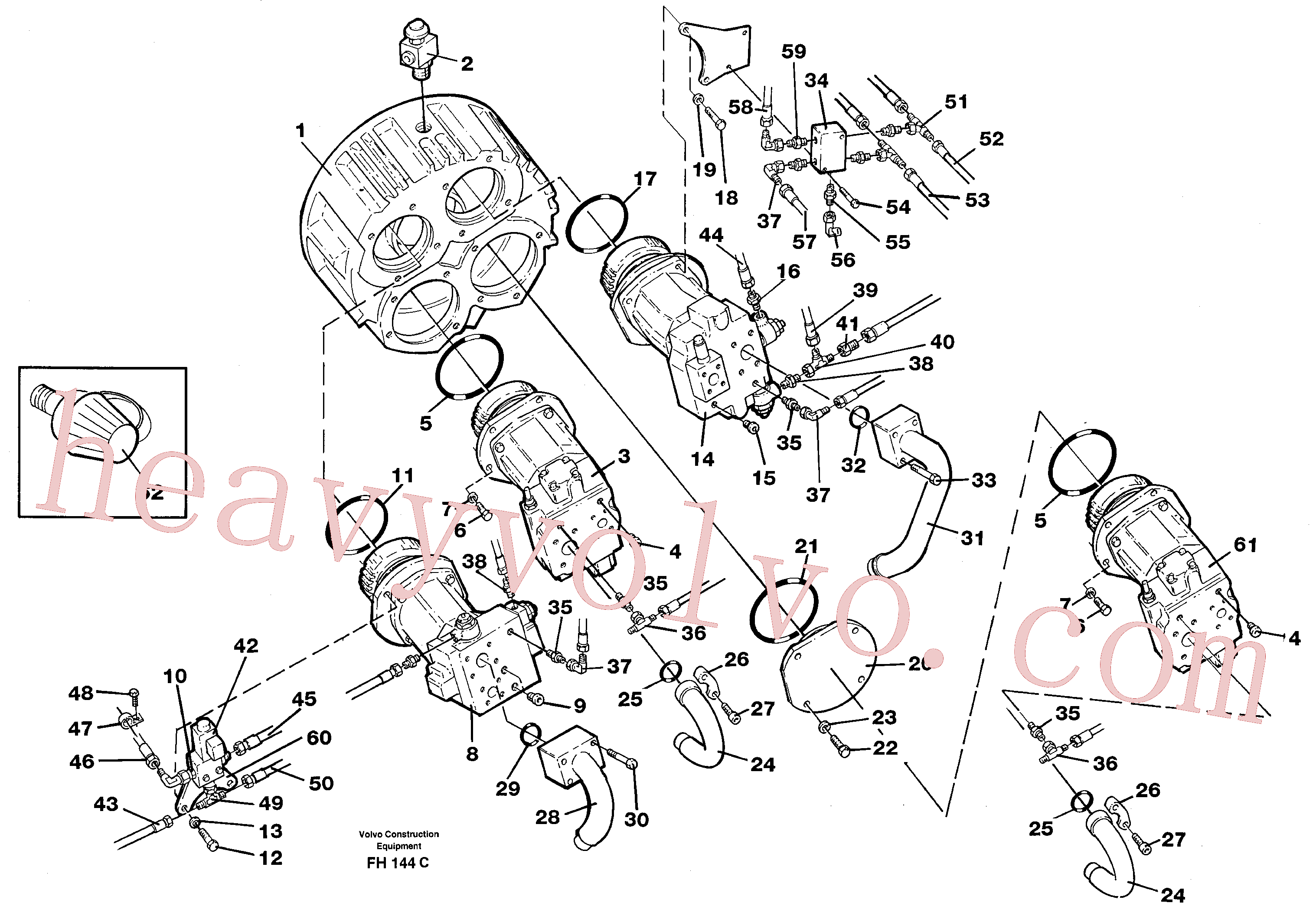 Wholesale VOE14047306 Hydraulic hose for Volvo Excavator
